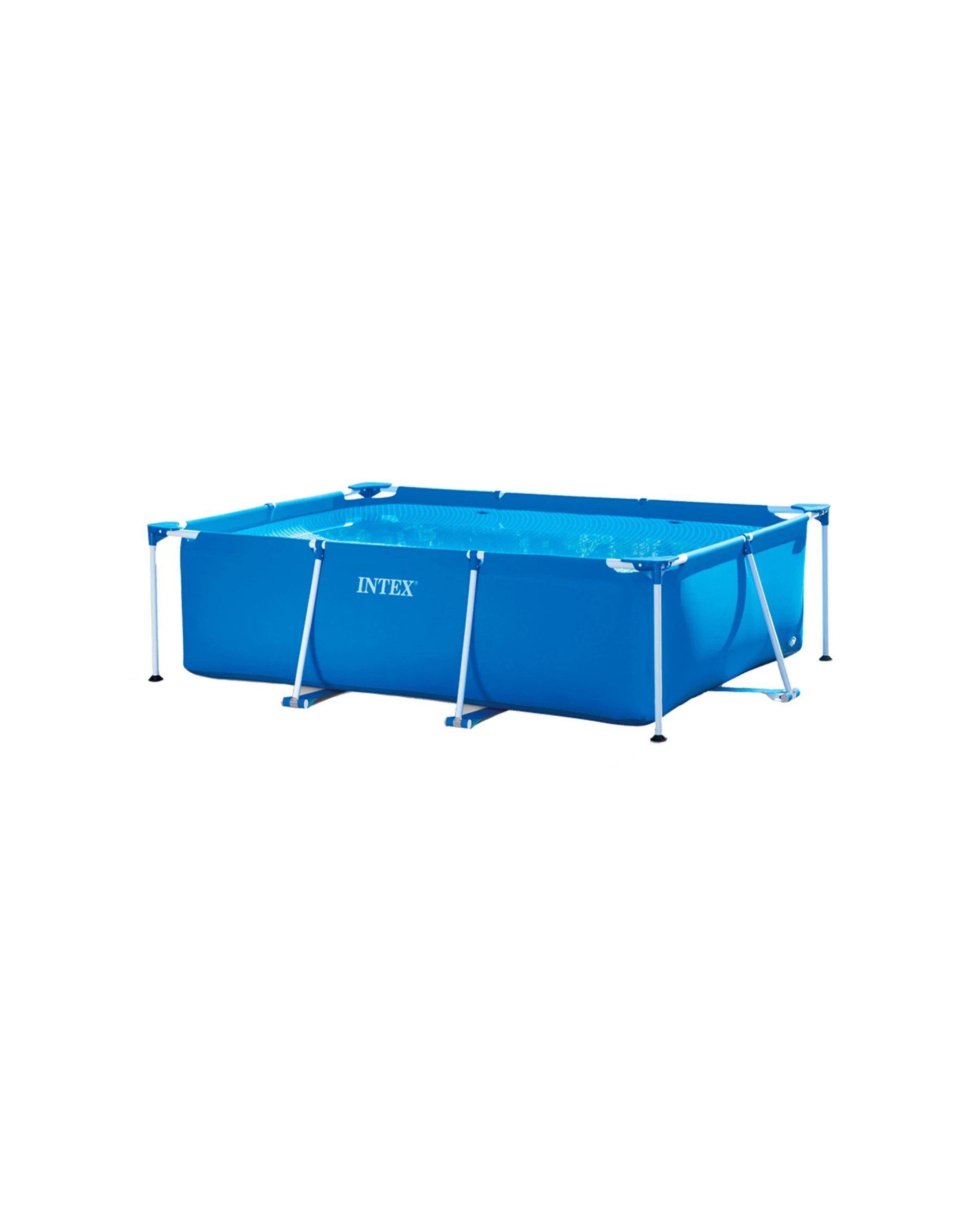 1 Intex 2.20m x 1.50m Rectangular Frame Set Pool Above-Ground Pool Quick Set - Blue, 1 of 3
