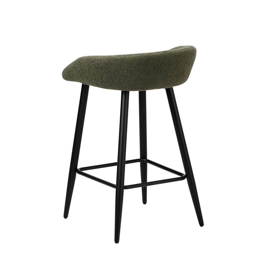8 Oikiture Bar Stools Set Of 2 Kitchen Dining Chairs Counter Stools Boucle
 - Green, 8 of 10