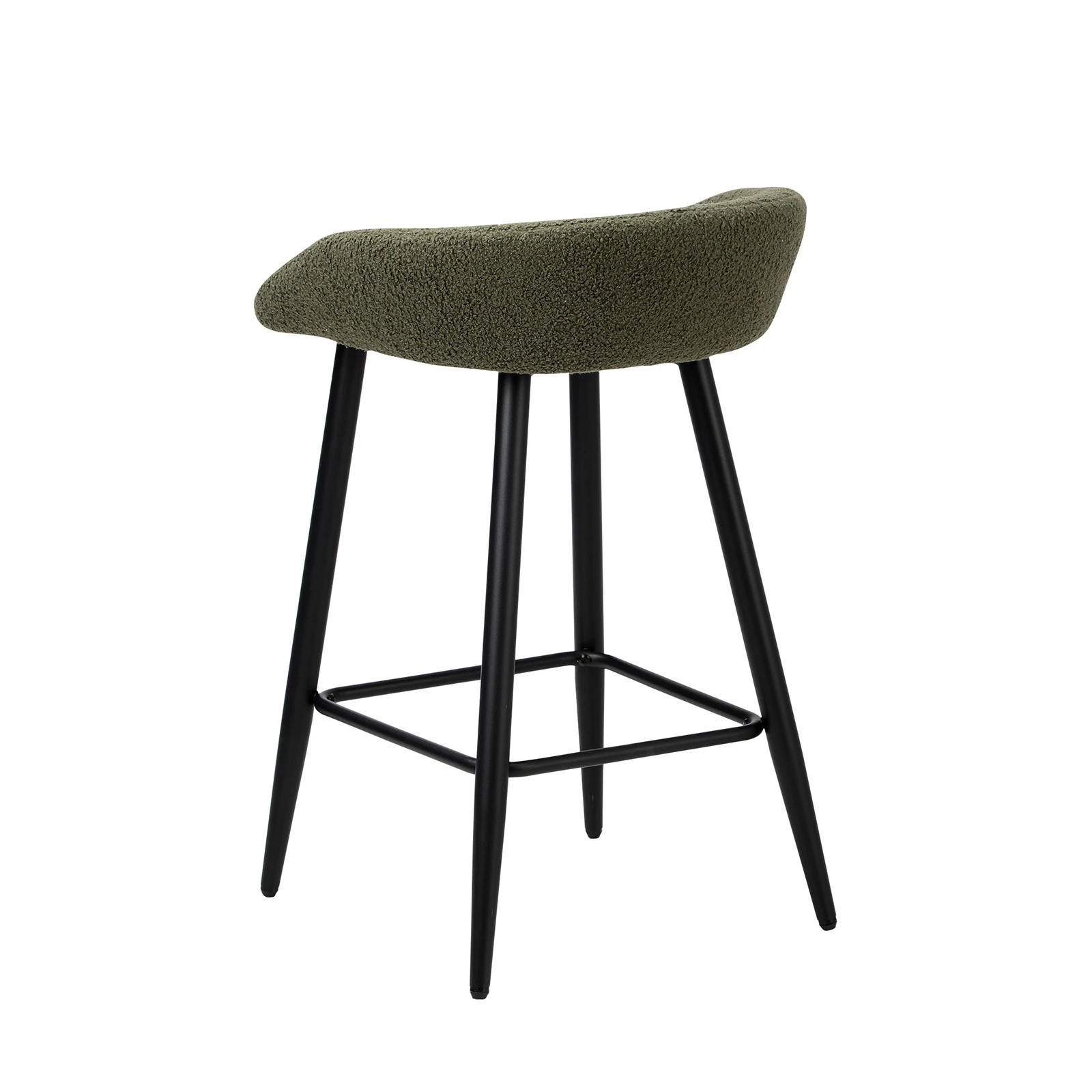 8 Oikiture Bar Stools Set Of 2 Kitchen Dining Chairs Counter Stools Boucle
 - Green, 8 of 10