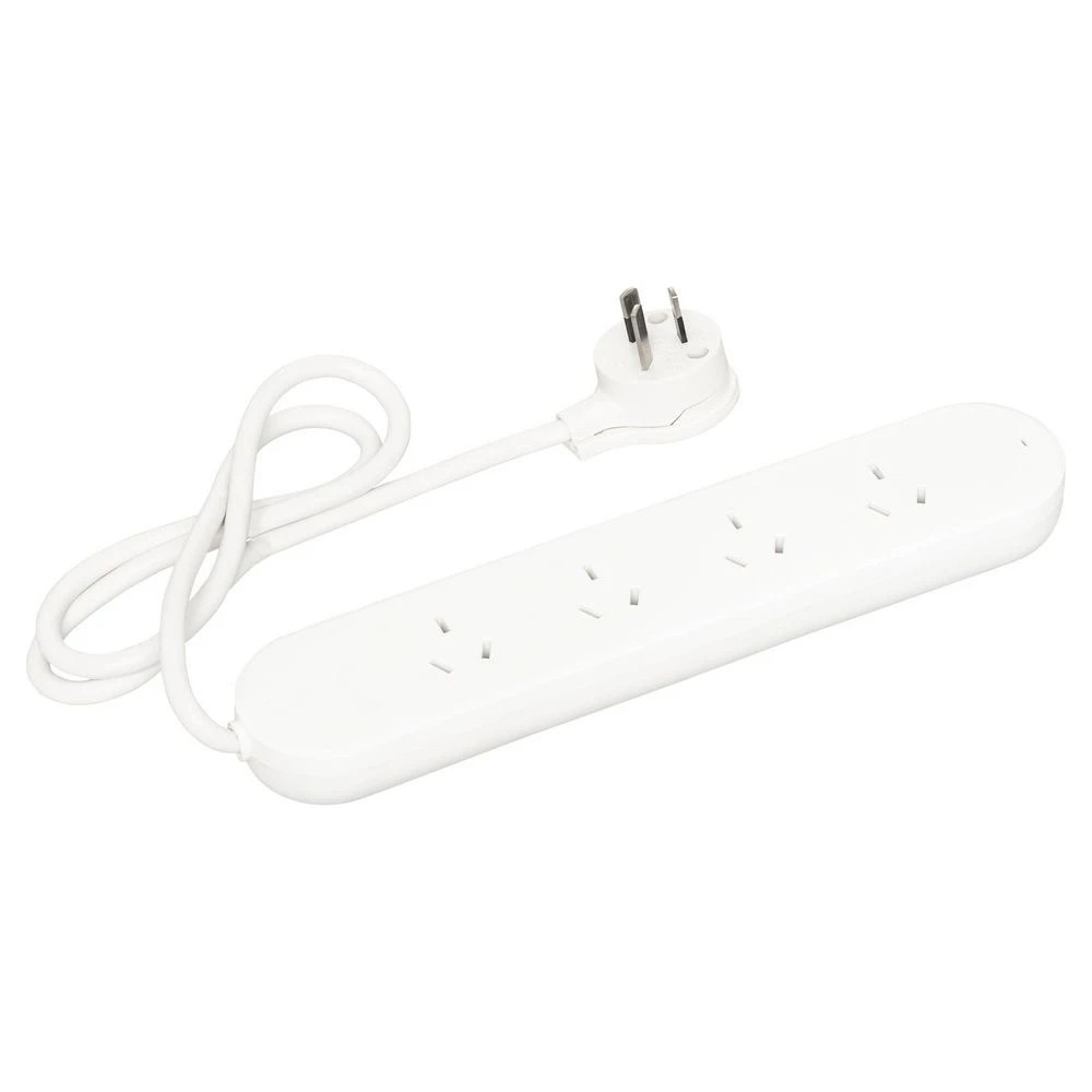 2 HPM Surge Protected 4 Outlet Powerboard 0.9m White, 2 of 2