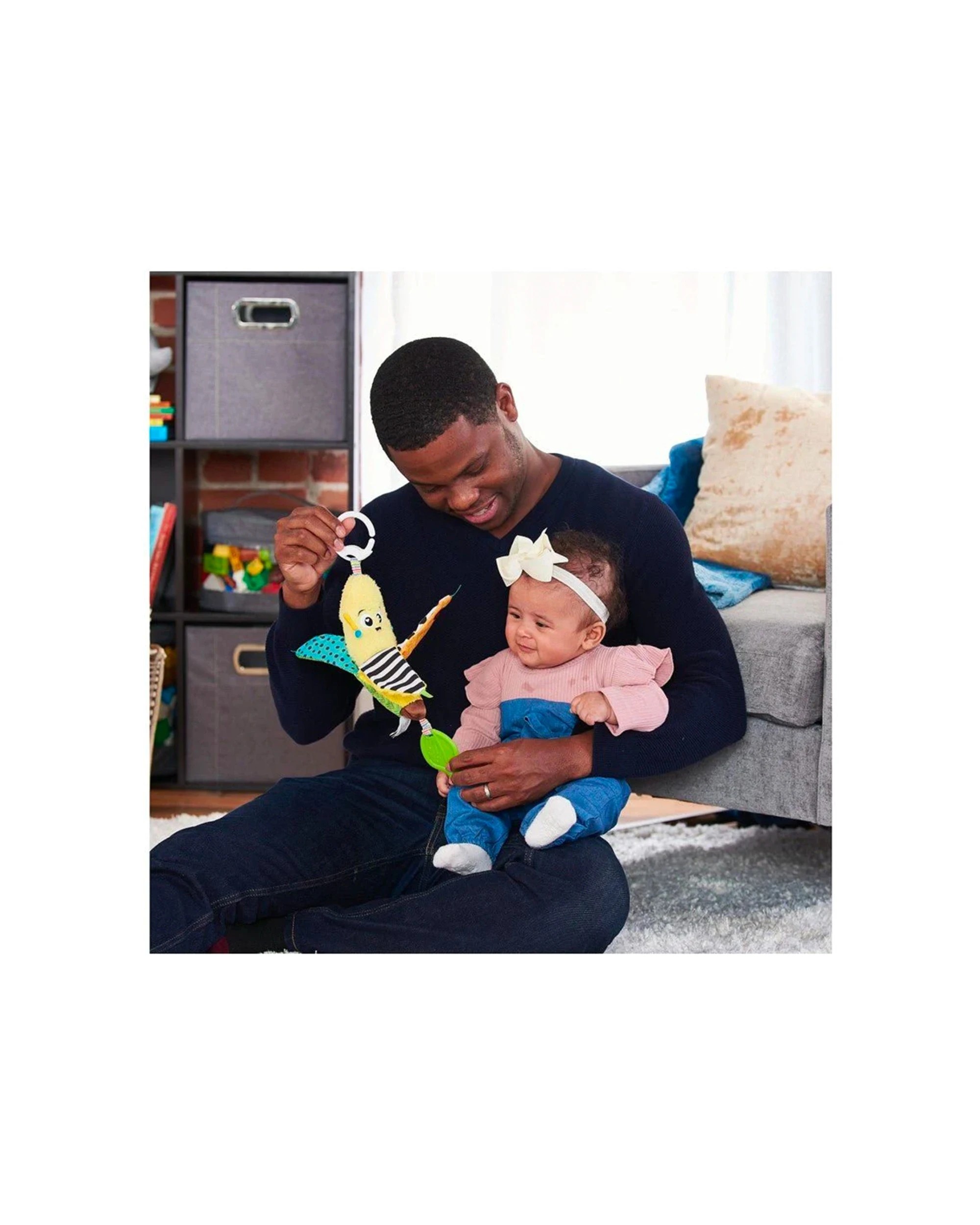 3 Lamaze Bea The Banana Jingling Toy Clip & Go Sensory Developmental Baby Toy - Multi, 3 of 3