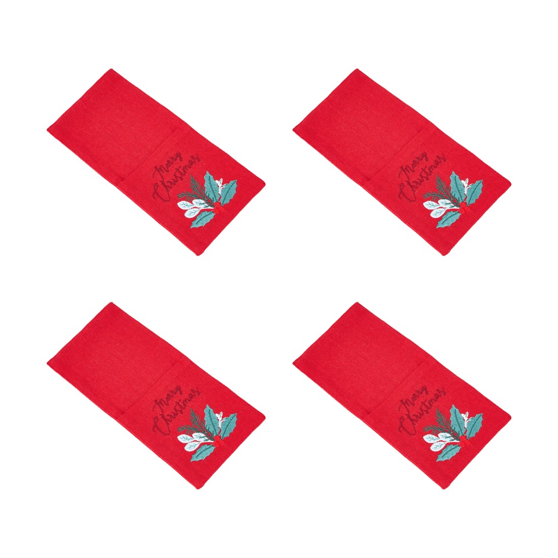 5 4 Pack Red Cutlery Holders, 5 of 6