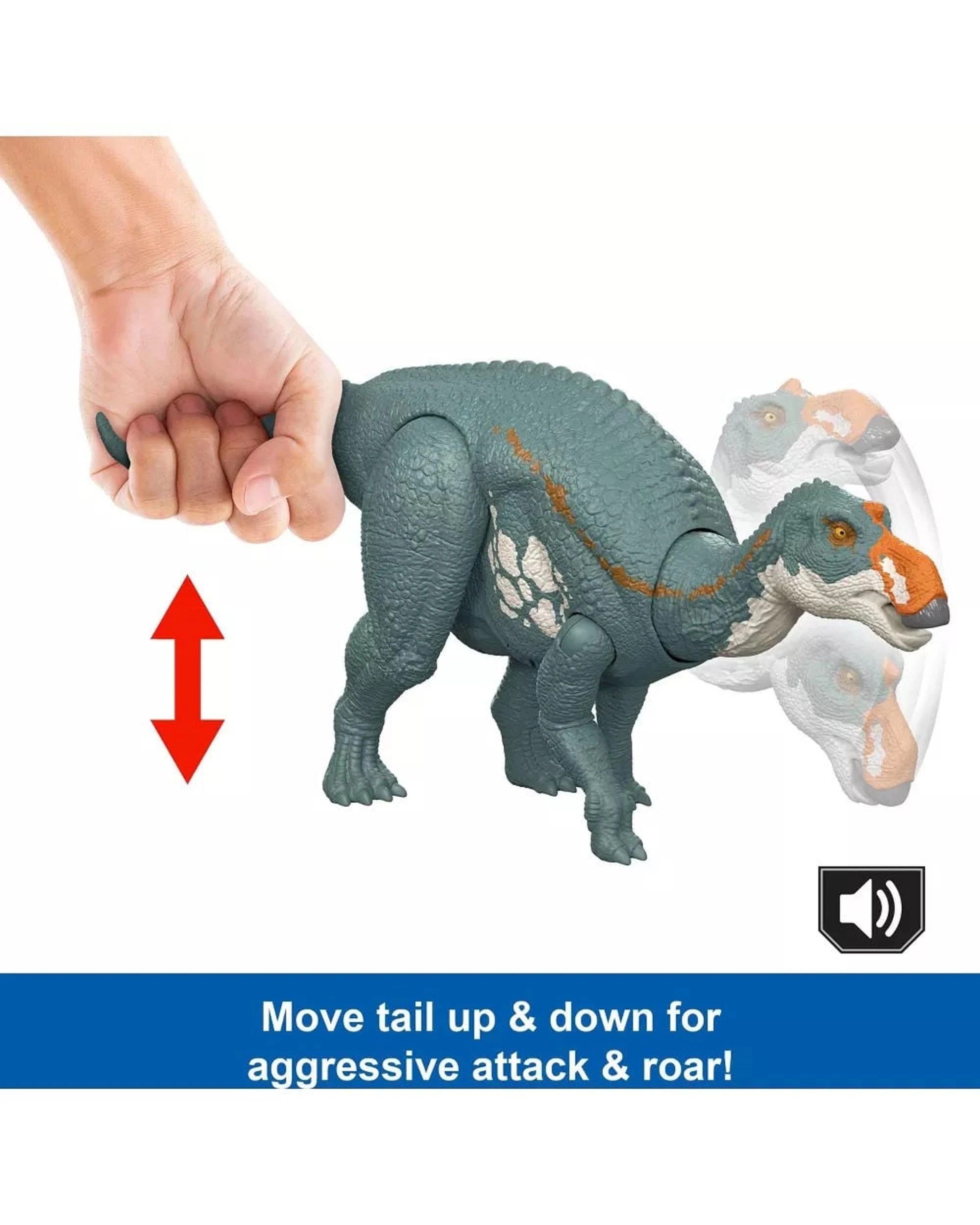 2 Jurassic World Rebirth Wild Roar Maiasaura Toy, 2 of 5