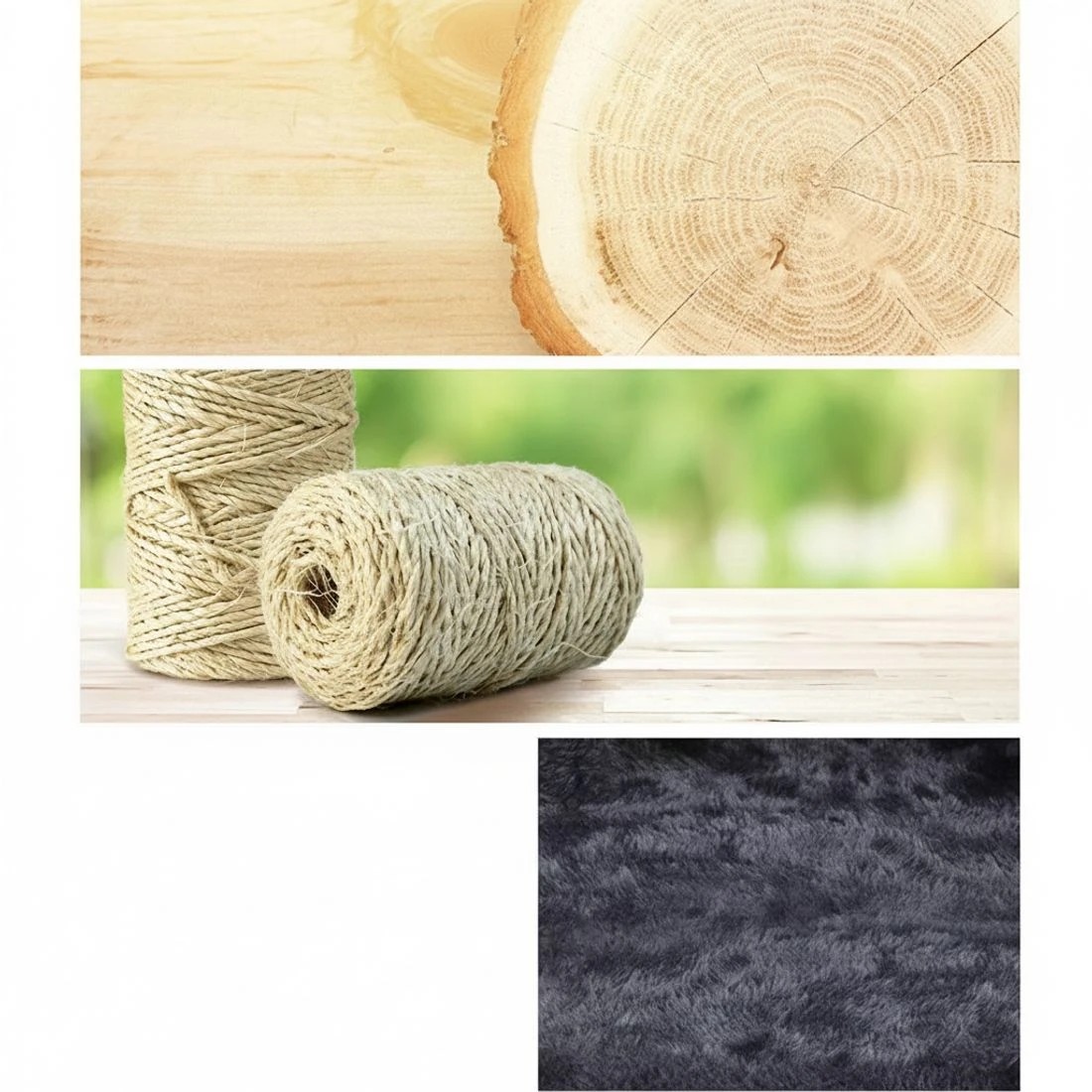 3 i.Pet Cat Tree 70cm Scratching Post Tower Scratcher Trees Wood Condo House Toys - Grey, 3 of 7