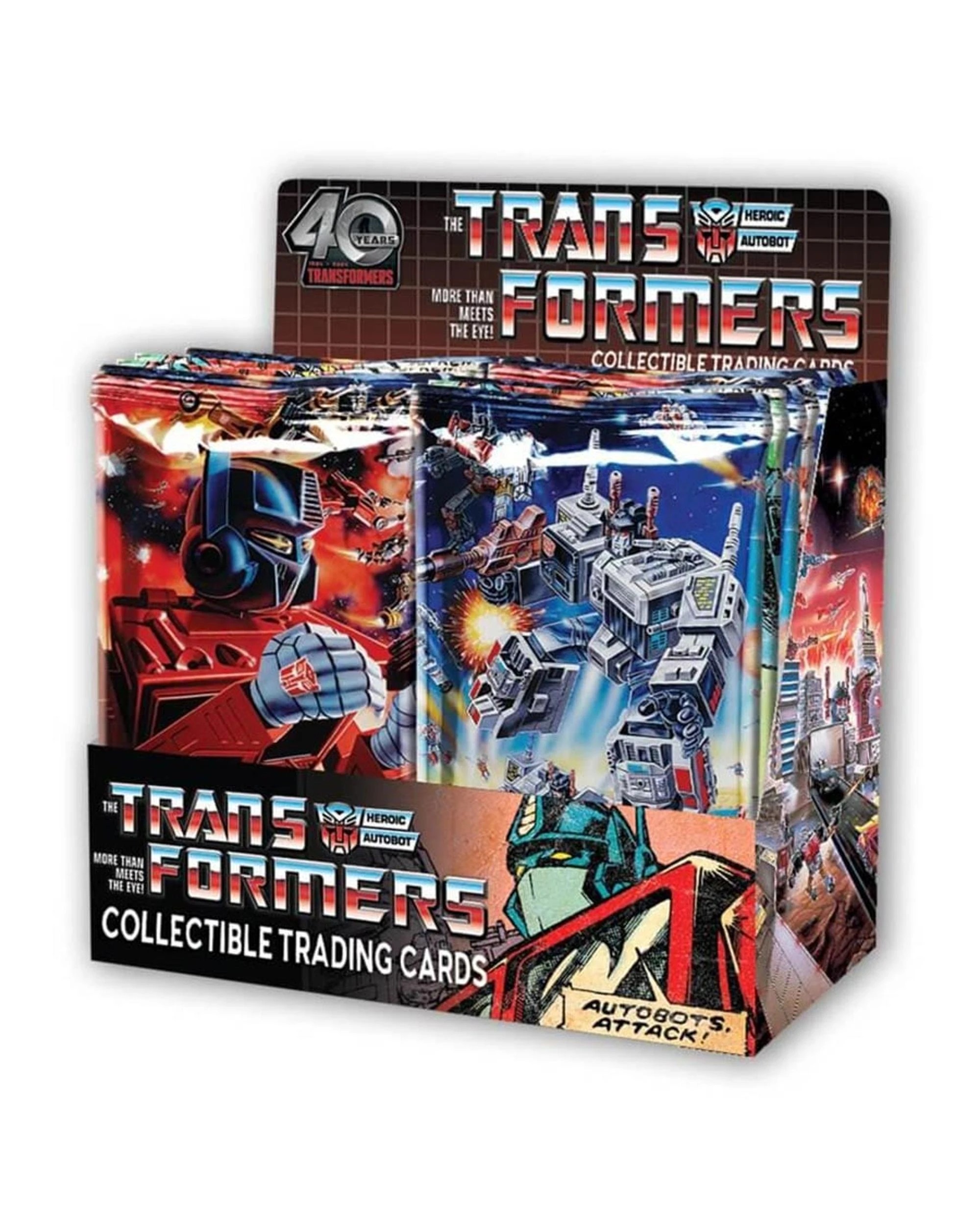 1 Transformers 40th Anniversary Trading Cards Foil Booster Box, 1 of 2