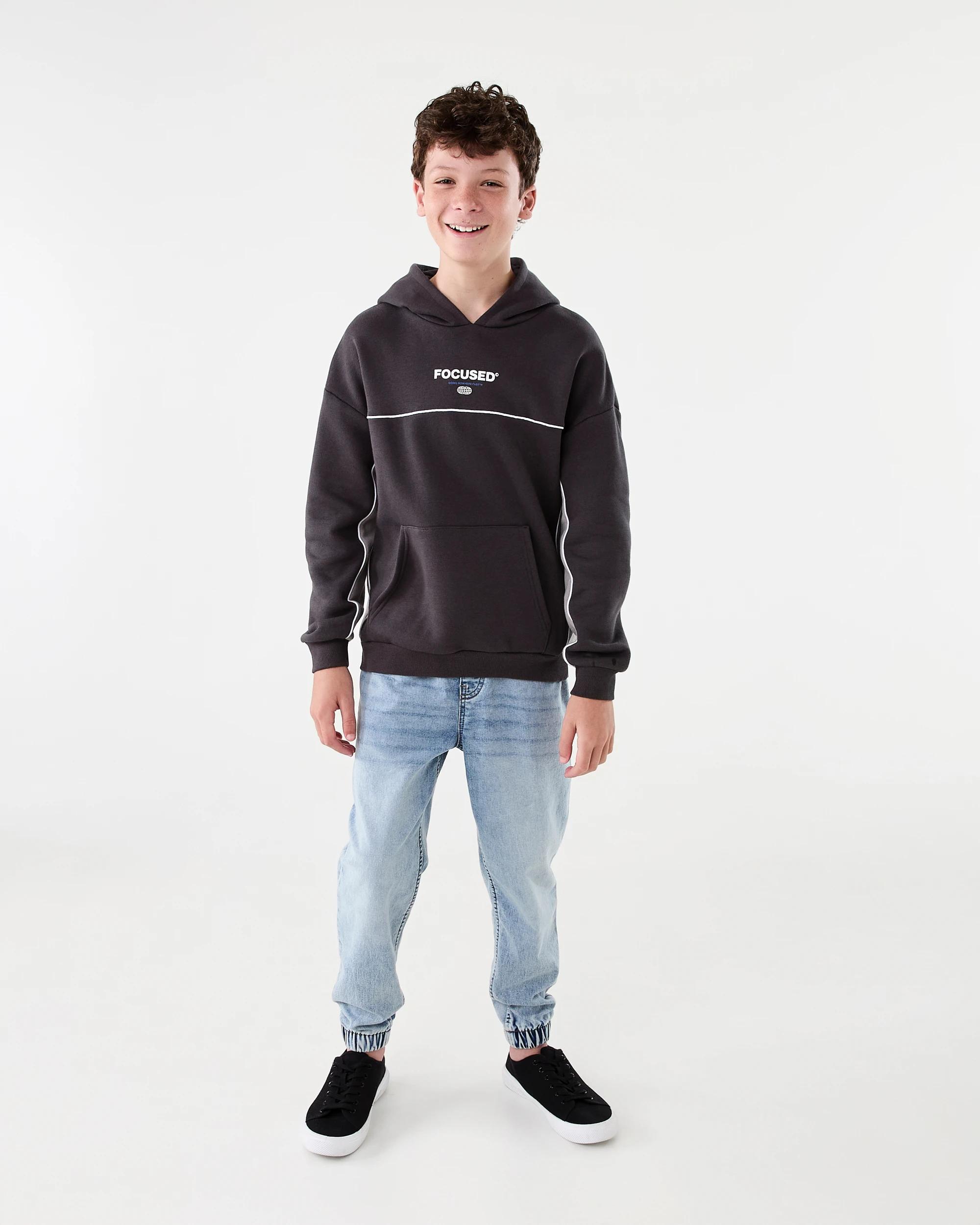 8 Panel Hoodie Blk Sand, 8 of 9