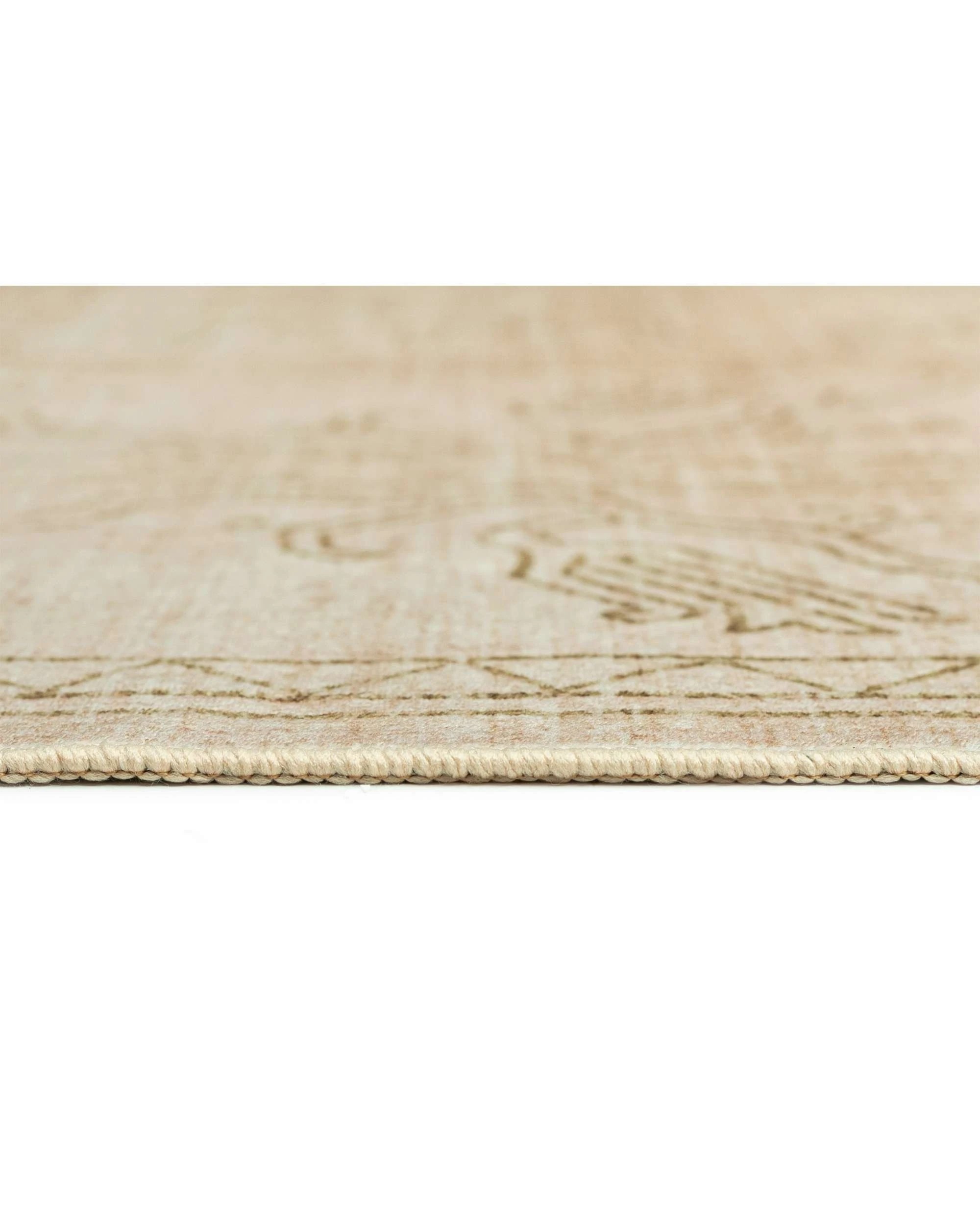 8 Loopsie Teruel Traditional Washable Rug-220cm x 150cm - Beige, 8 of 8