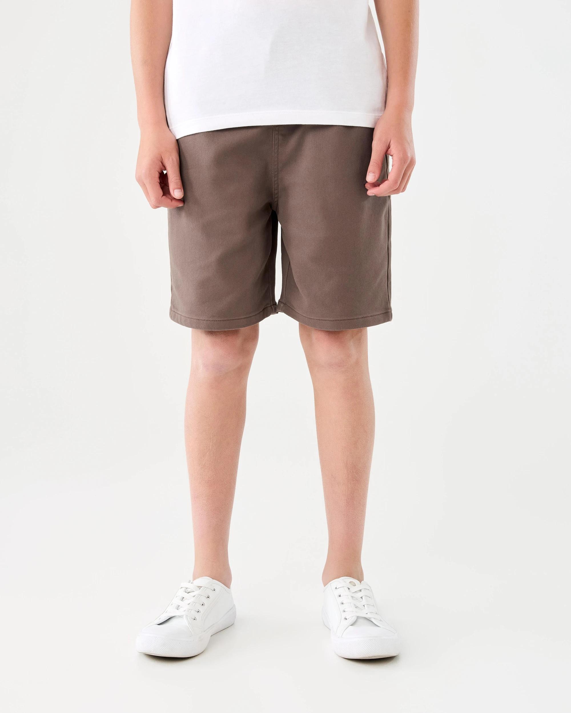 1 Pull‑on Comfort Shorts Brn Coffee, 1 of 7