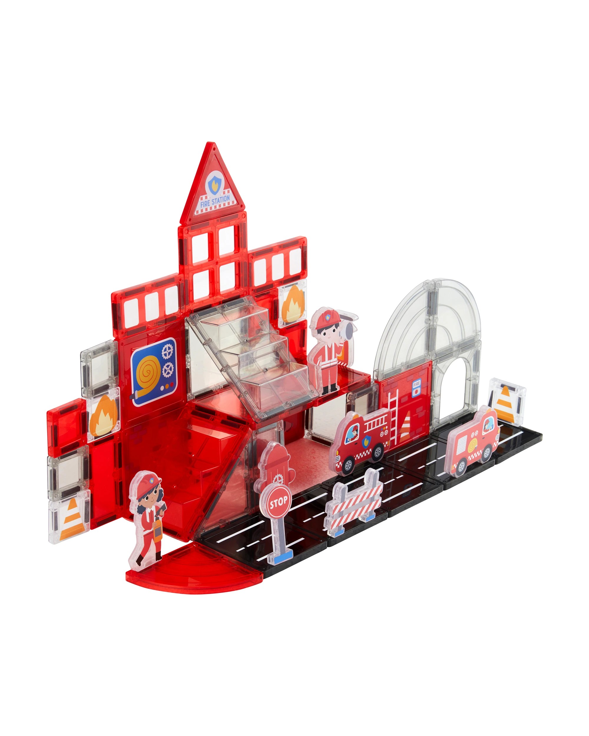 1 48 Pieces Magnetic Fire Playset, 1 of 7