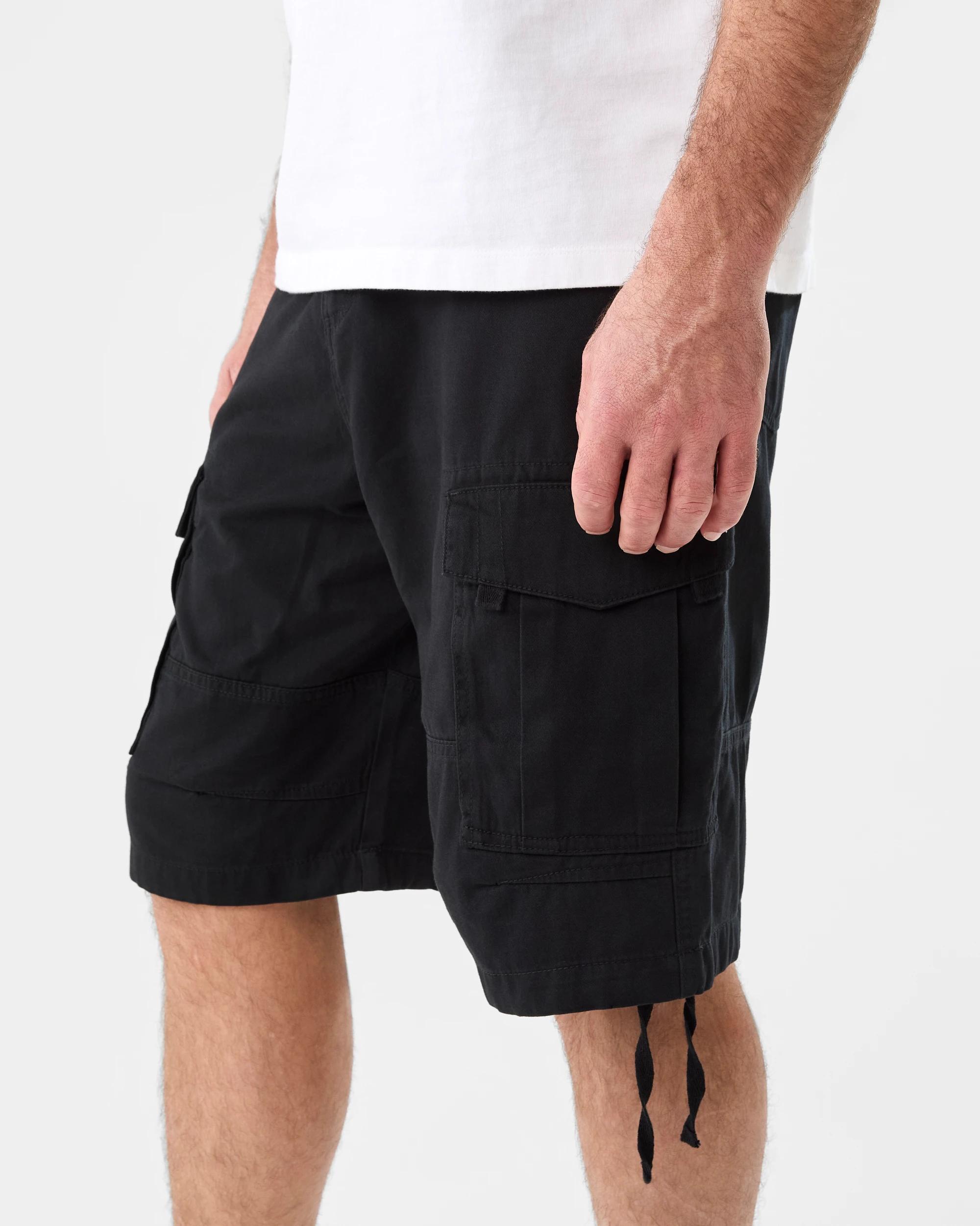 2 Baggy Cargo Shorts Black, 2 of 7