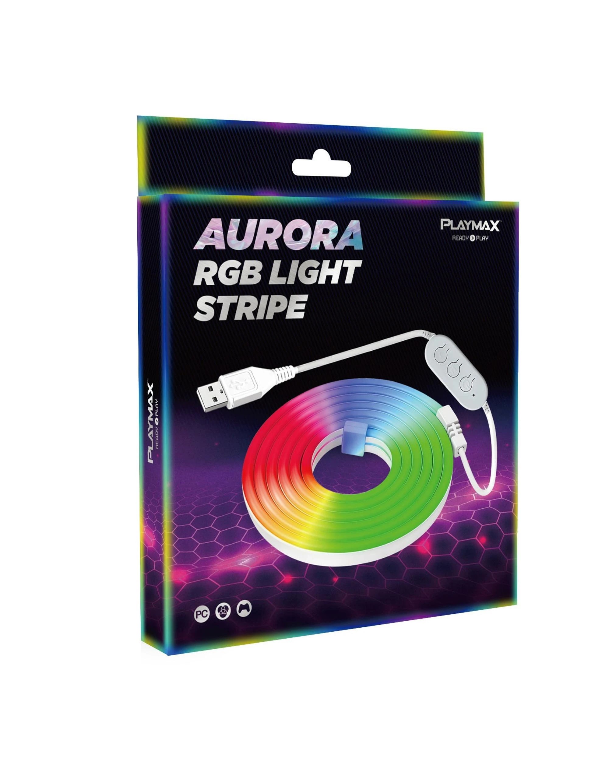 1 Playmax Aurora RGB Flexi Light Strip, 1 of 5