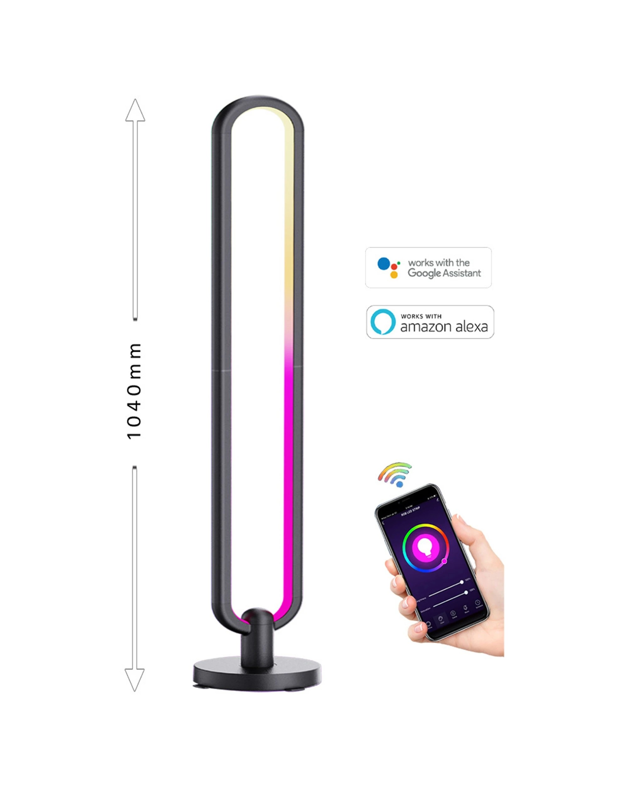 2 Sansai Smart Rgb/white Floor Led Light/lamp 1.05m Home Decor/decoration/lighting
 - Multi, 2 of 8