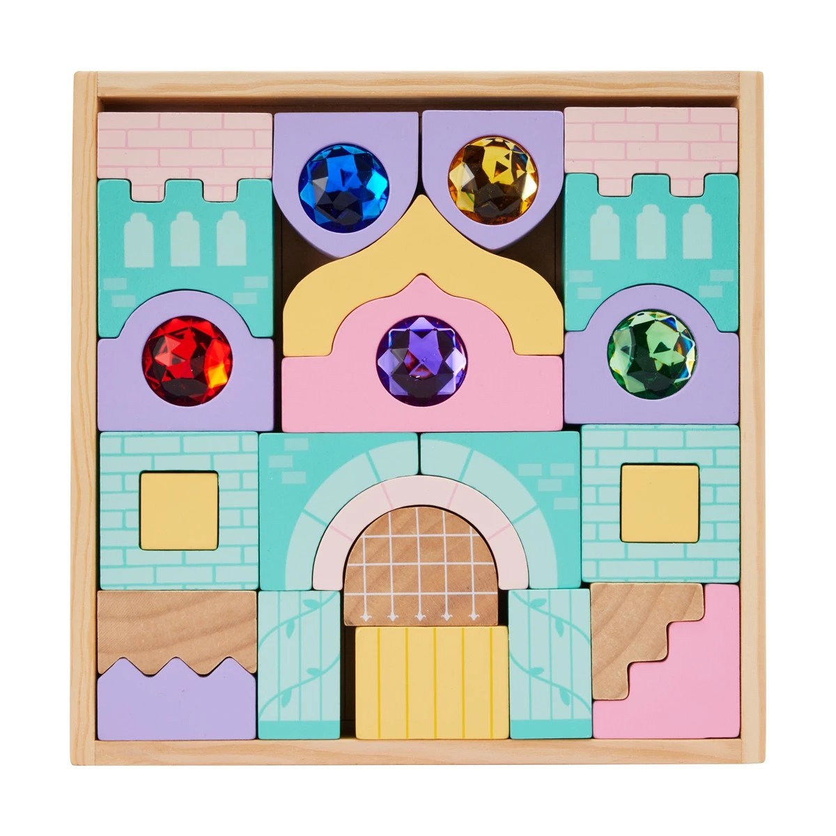 1 Wooden Castle Block Set, 1 of 7