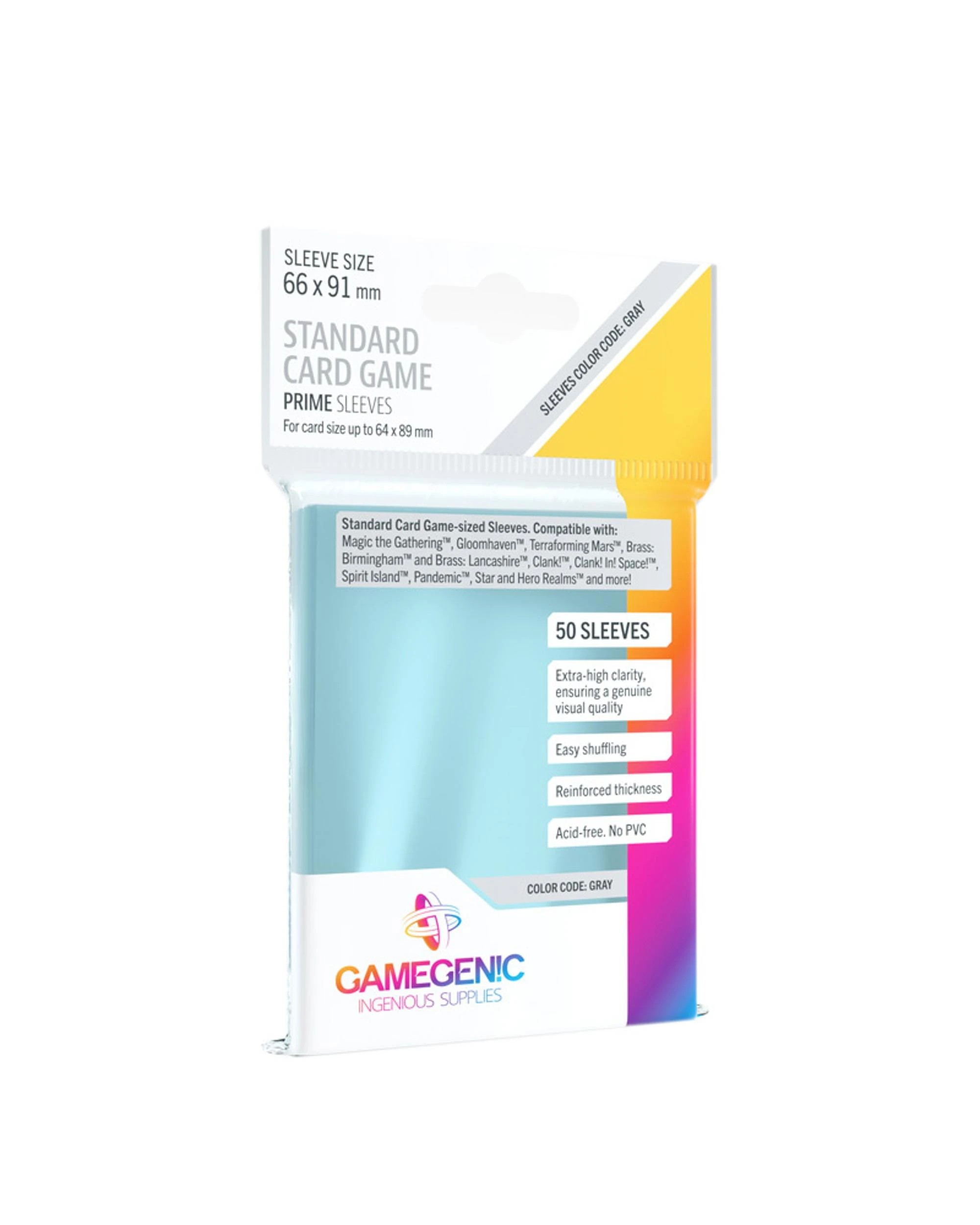 1 Gamegenic Standard Card Game Prime Board Game Sleeves, 1 of 1