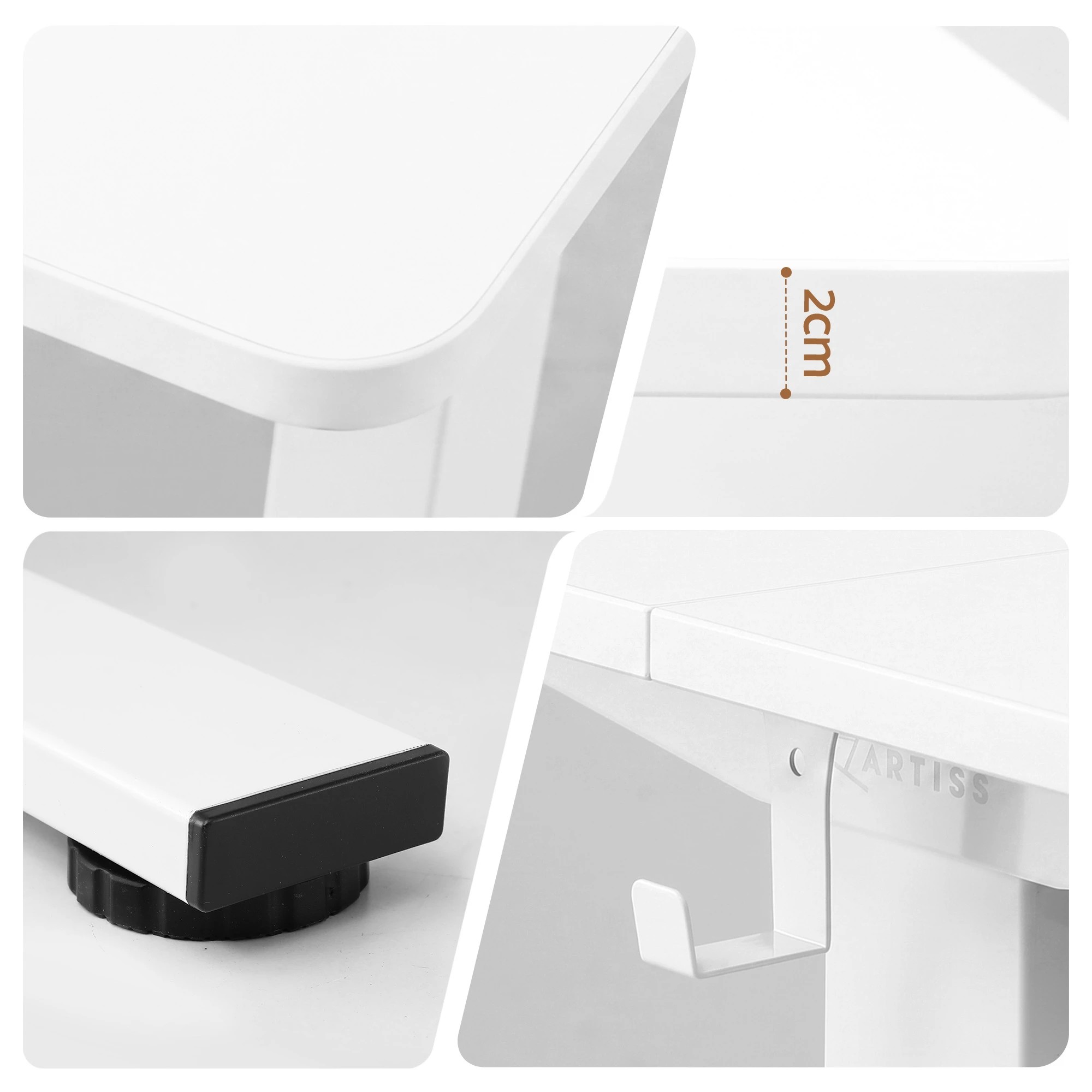 8 Artiss Standing Desk Electric Adjustable Ergonomic Office Table 100cm - White, 8 of 9