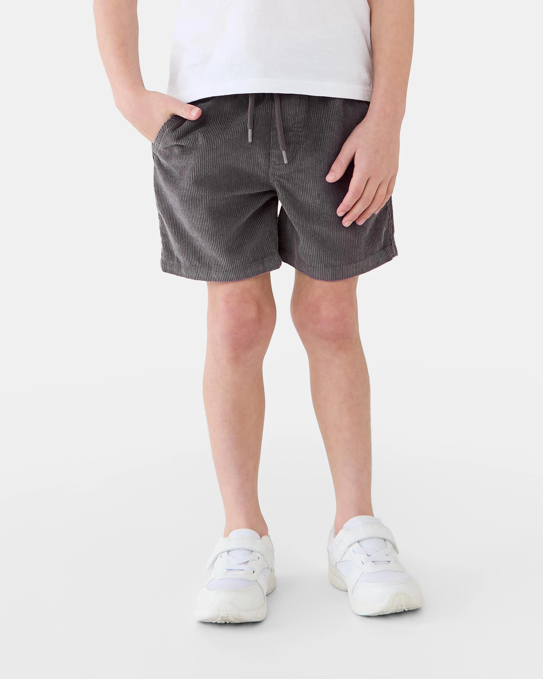 1 Corduroy Shorts Gry Castle, 1 of 6