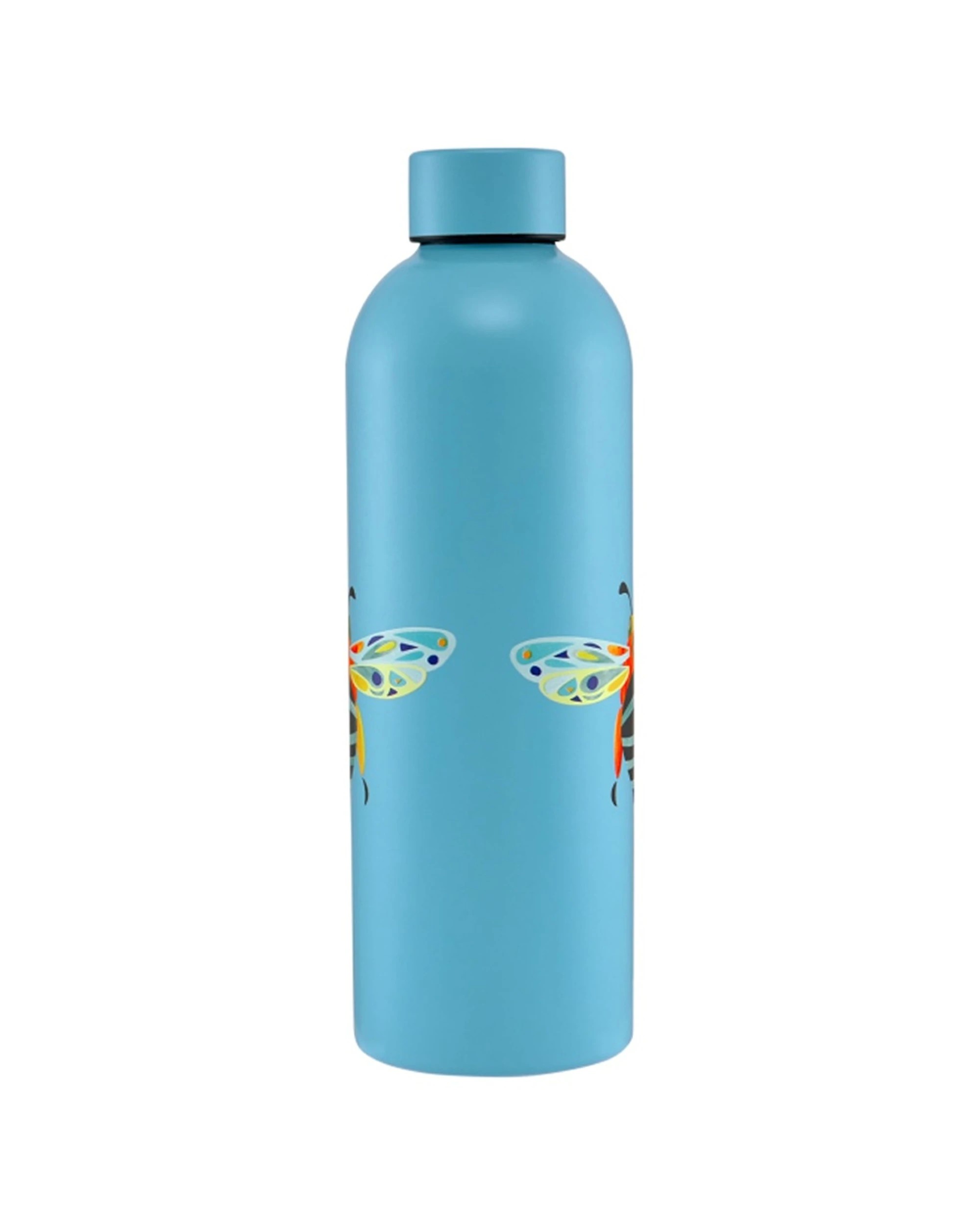 4 Maxwell & Williams 2x Pete Cromer Garden Party Insulated Bottle Set 750ml Banded Bee - Blue, 4 of 5