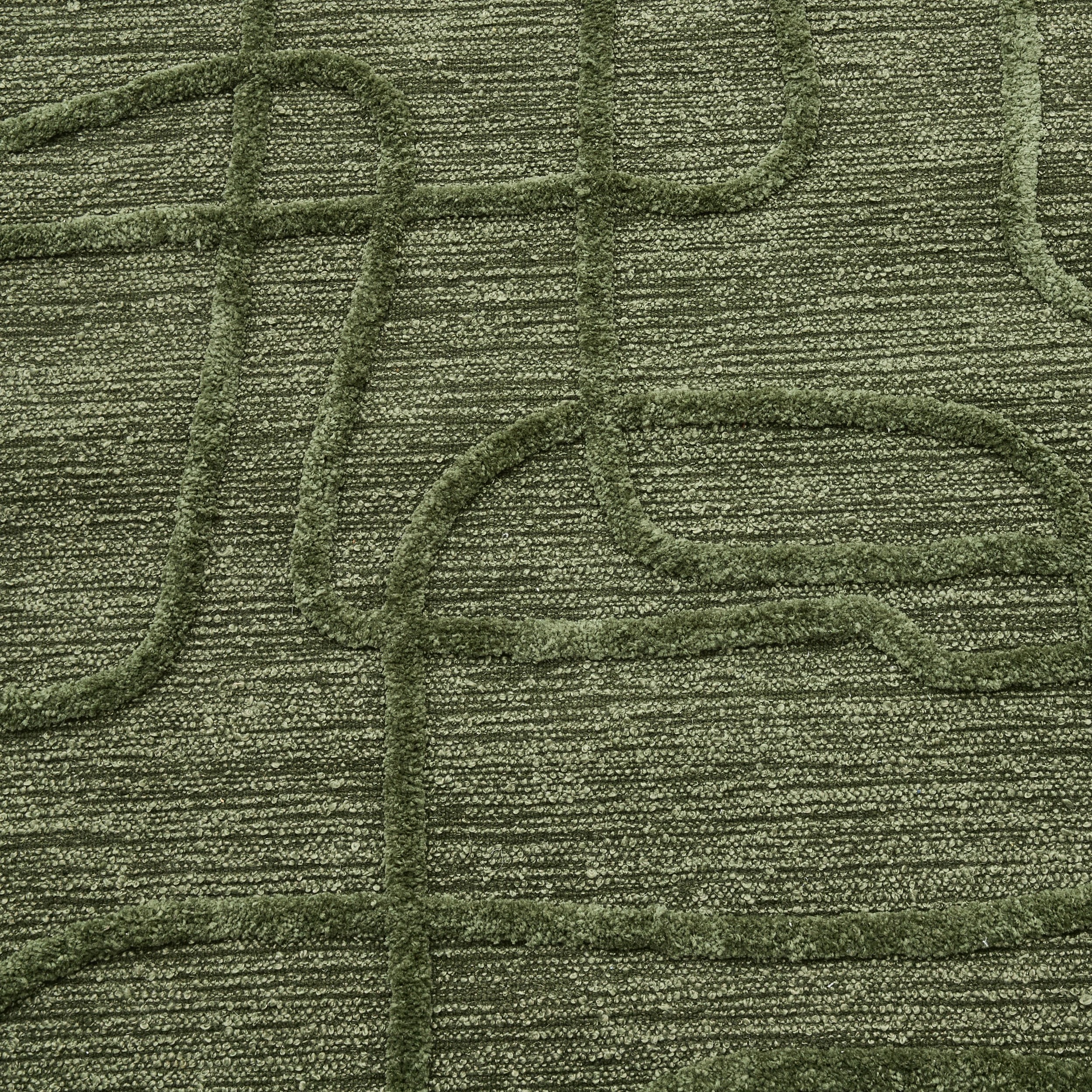 4 Leslie Loop Wool Blend Rug - Green, Large - 235cm x 160cm, 4 of 9