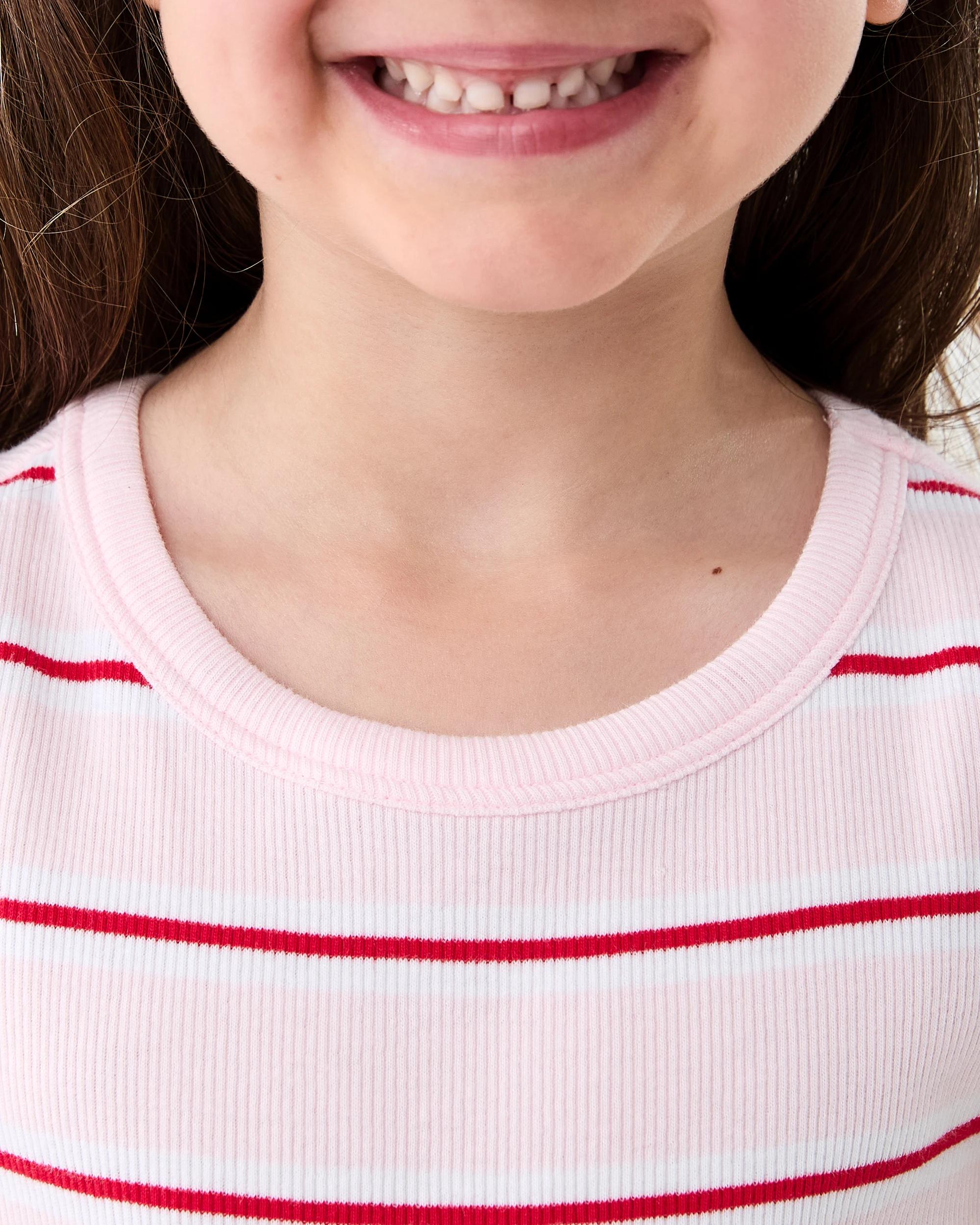 4 Rib Tank Top Pnk Stripe, 4 of 6