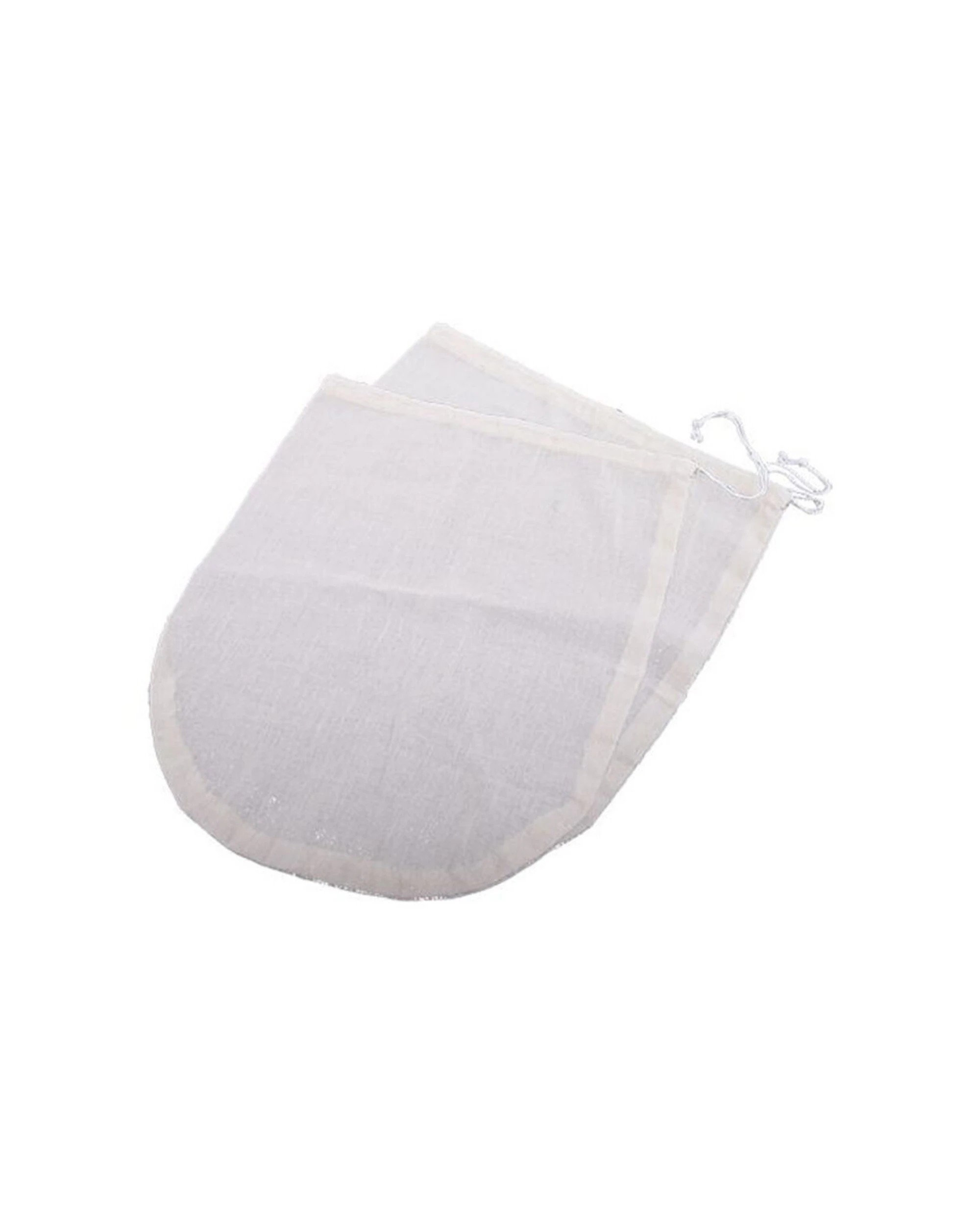 1 Appetito 2pc Reusable Nut Milk Bags, Durable Fabric Filter Strainers - Plain, 1 of 3