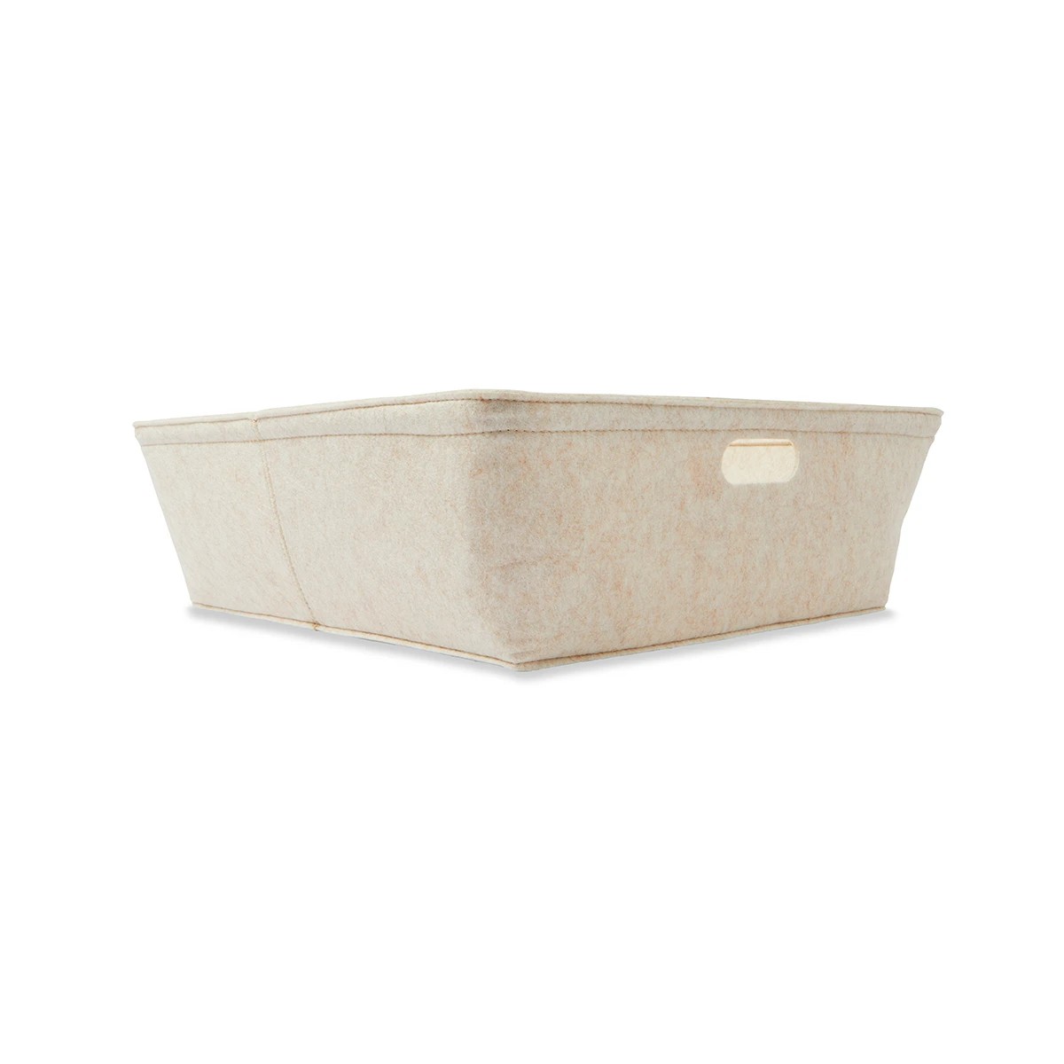 5 Felt Flat Tub - Beige, 5 of 8