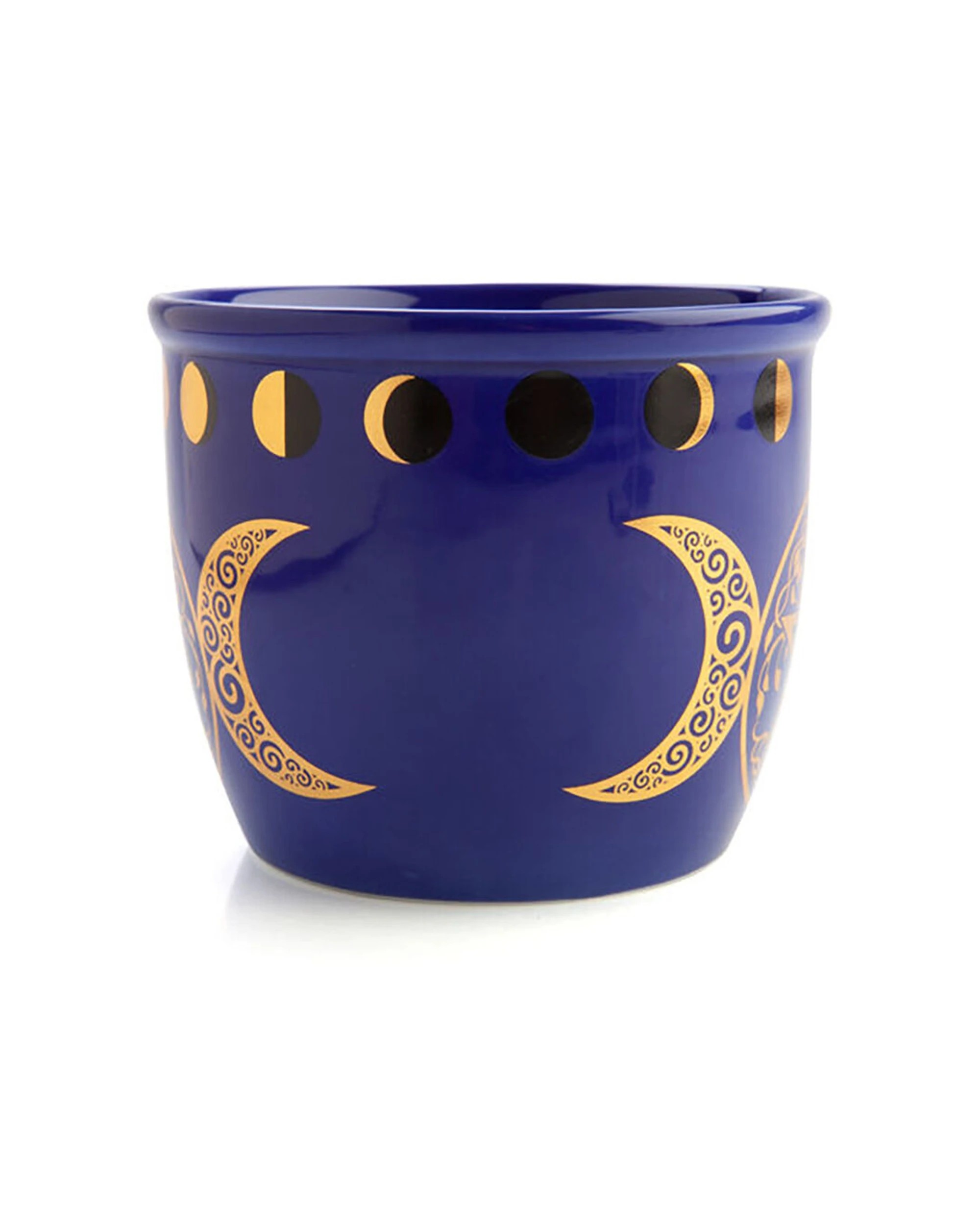 3 MDI Smudge Bowl Sage & Incense Burner Ceramic Pentacle 12.5x10.5cm - Blue, 3 of 5