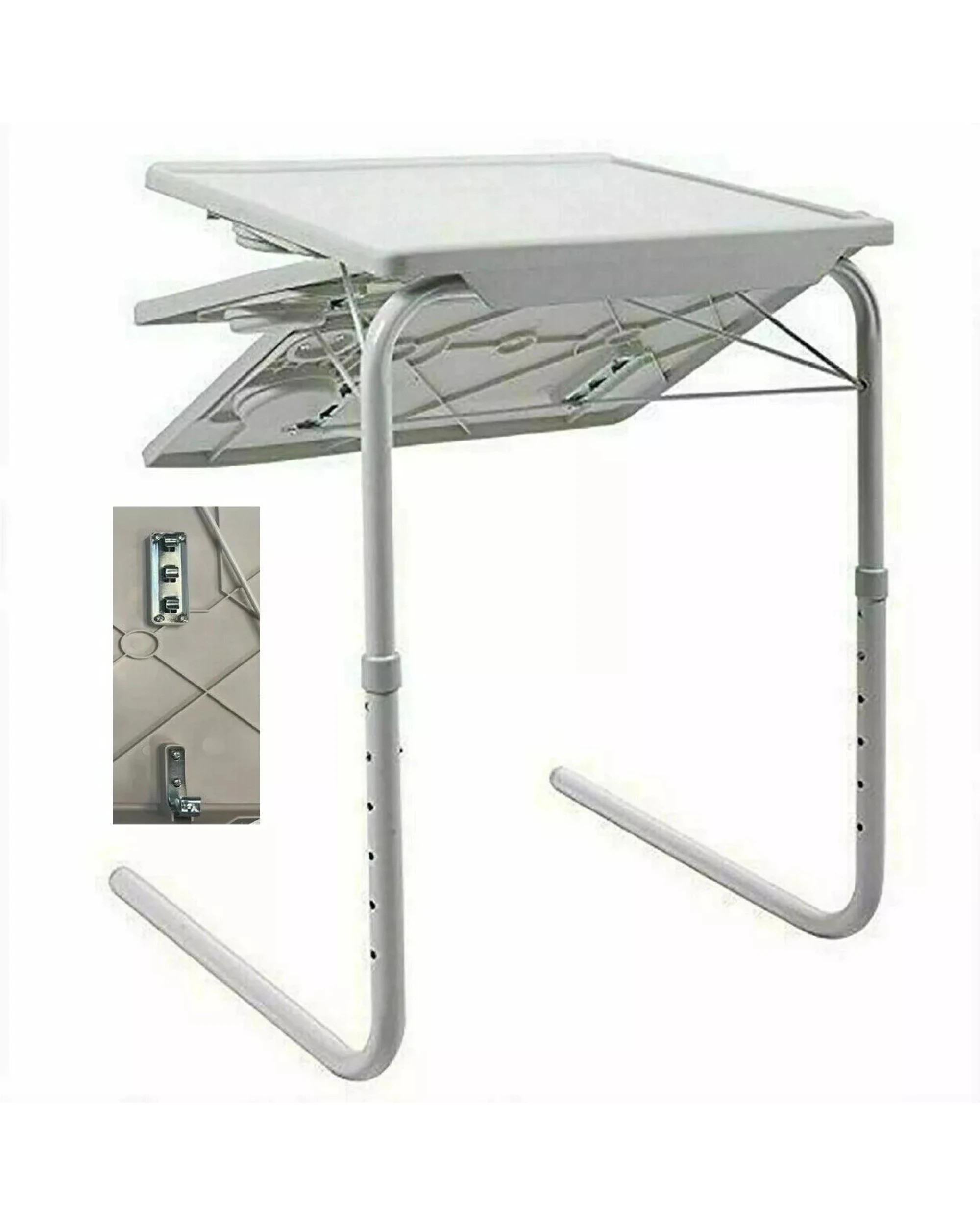 2 BR Home Portable Metal Adjustable Laptop Tray Table with Folding Design, 2 of 10