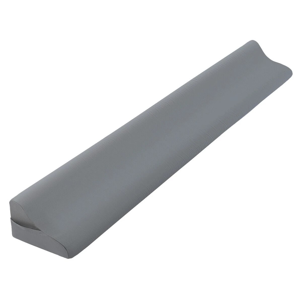 1 LUXDREAM Wedge Pillow Bed Gap Filler Queen Size Foam Headboard Cushion Comfortable Bedrest with Side Pockets Grey, 1 of 3