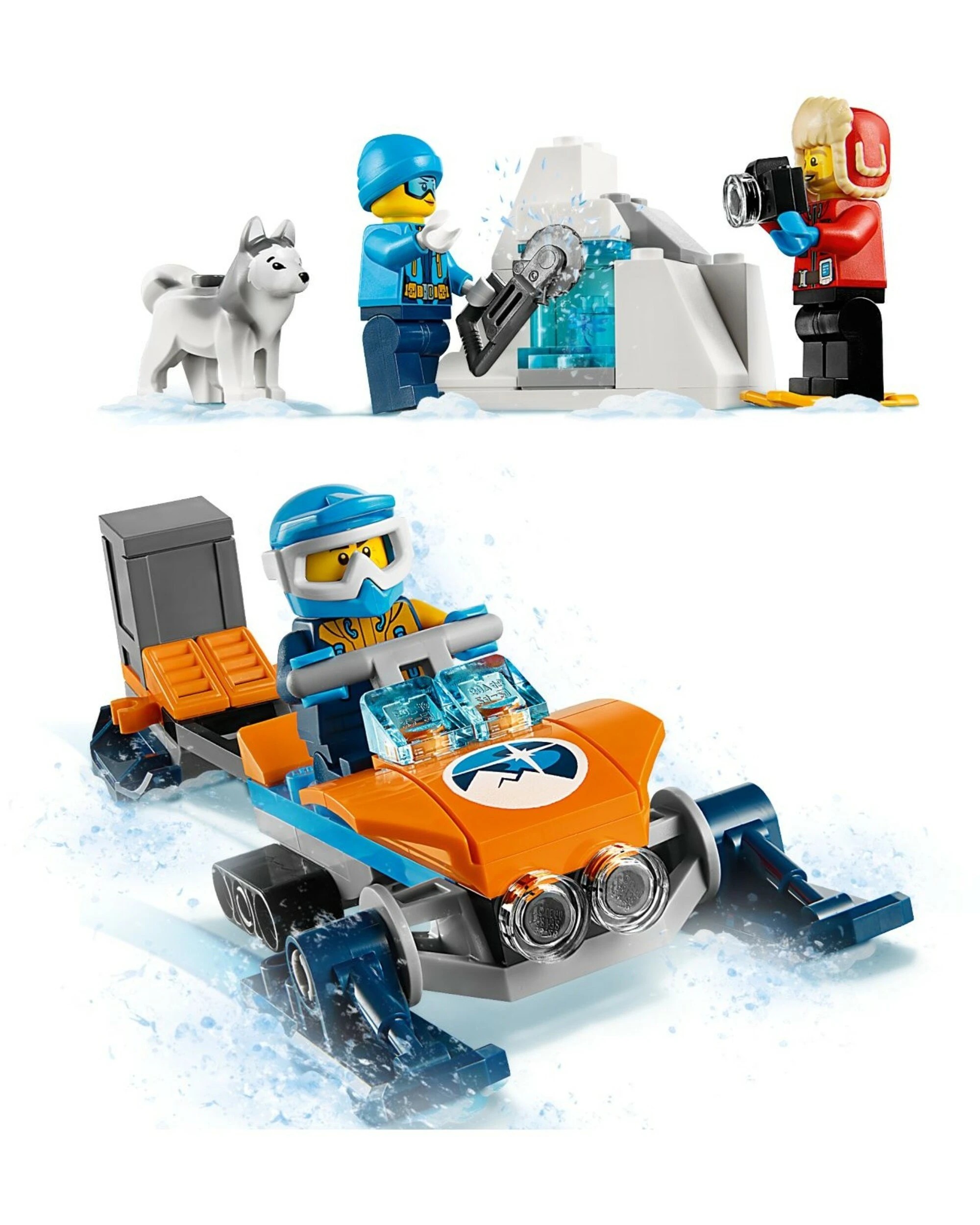 3 LEGO 60191 Arctic Exploration Team Snowmobile Set with Minifigures, 3 of 4