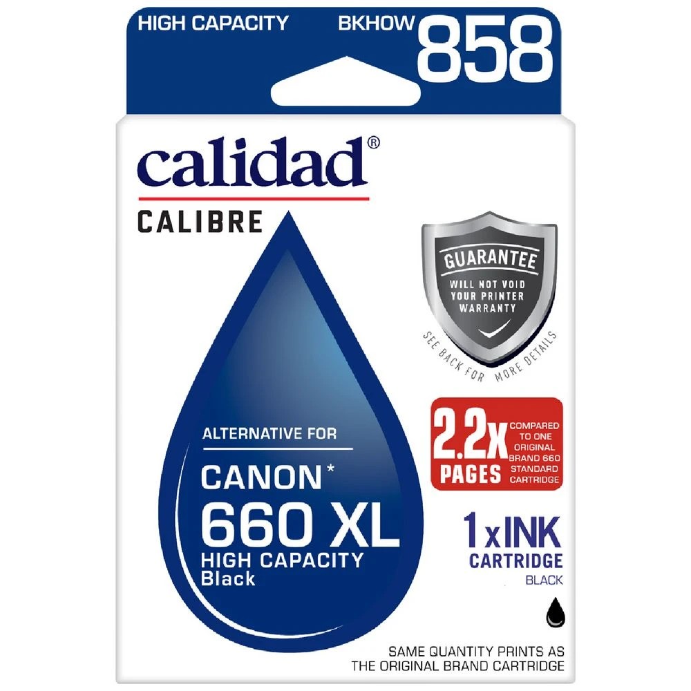1 Calidad Canon Compatible PG-660XL Ink Cartridge Black, 1 of 7