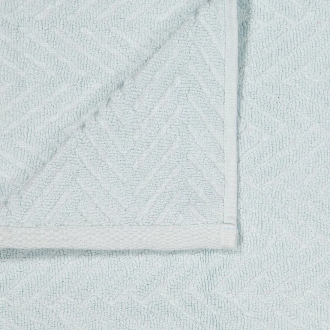 2 Chevron Cotton Hand Towel - Blue, 2 of 6