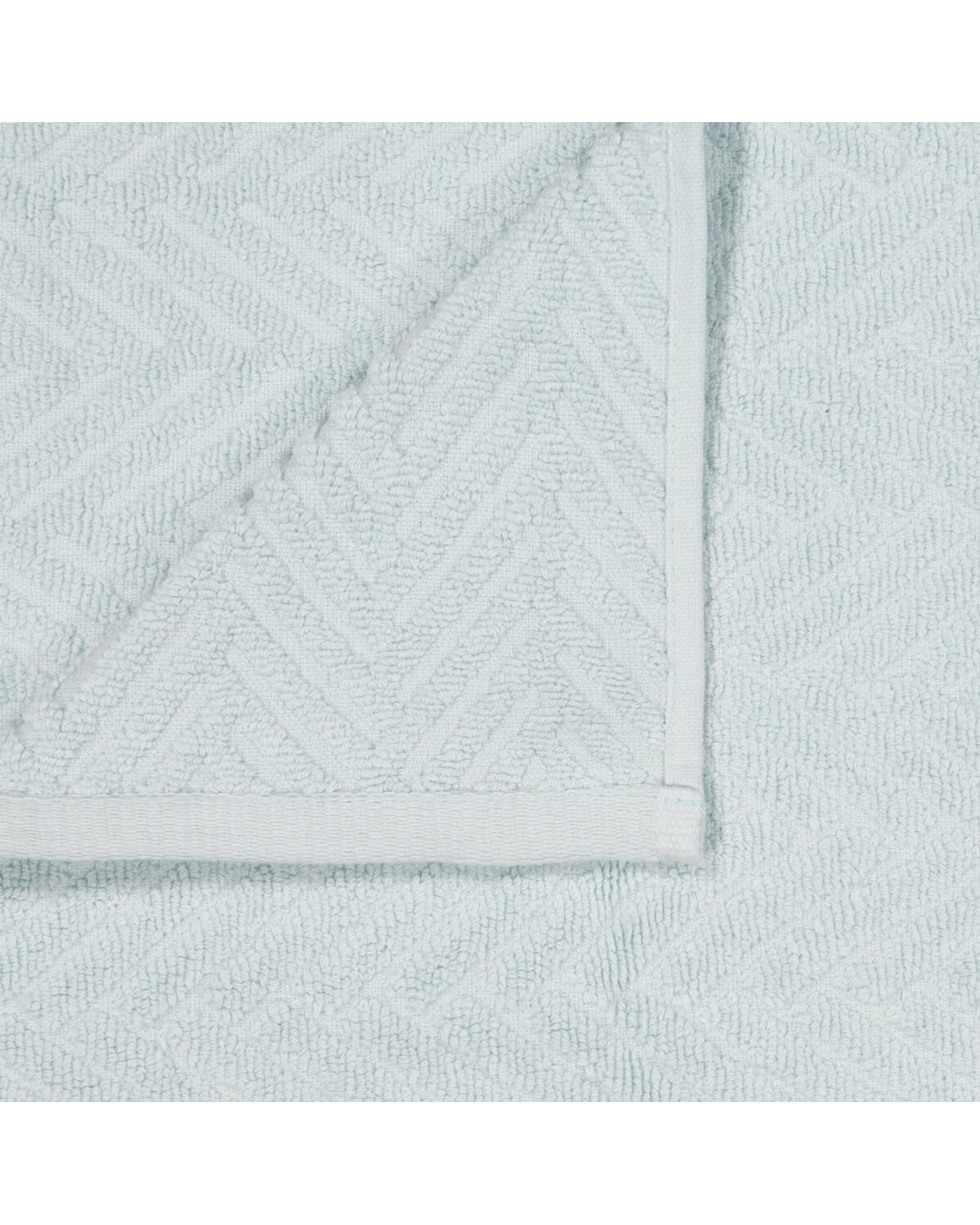 2 Chevron Cotton Hand Towel - Blue, 2 of 6