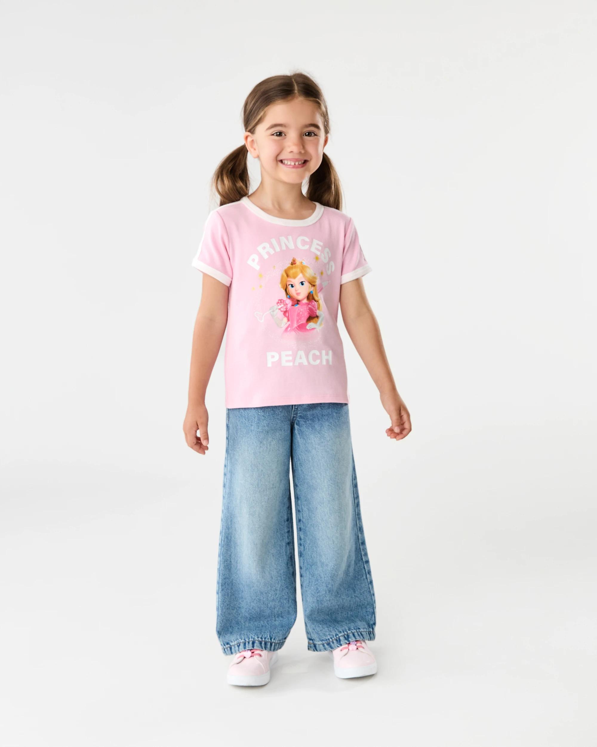 7 Princess Peach License Short Sleeve T-shirt Mario, 7 of 8