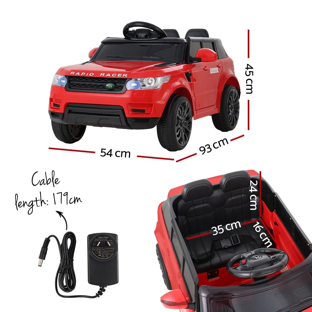 2 Rigo Kids Electric Ride On Car SUV Cars Remote 12V Red - Red, 2 of 5