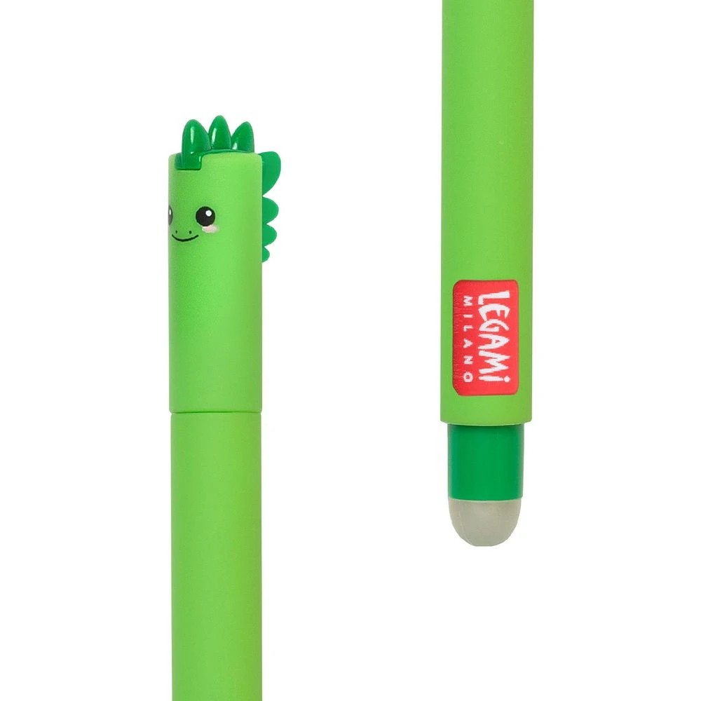 3 Legami Erasable Gel Pen Dinosaur Green, 3 of 5