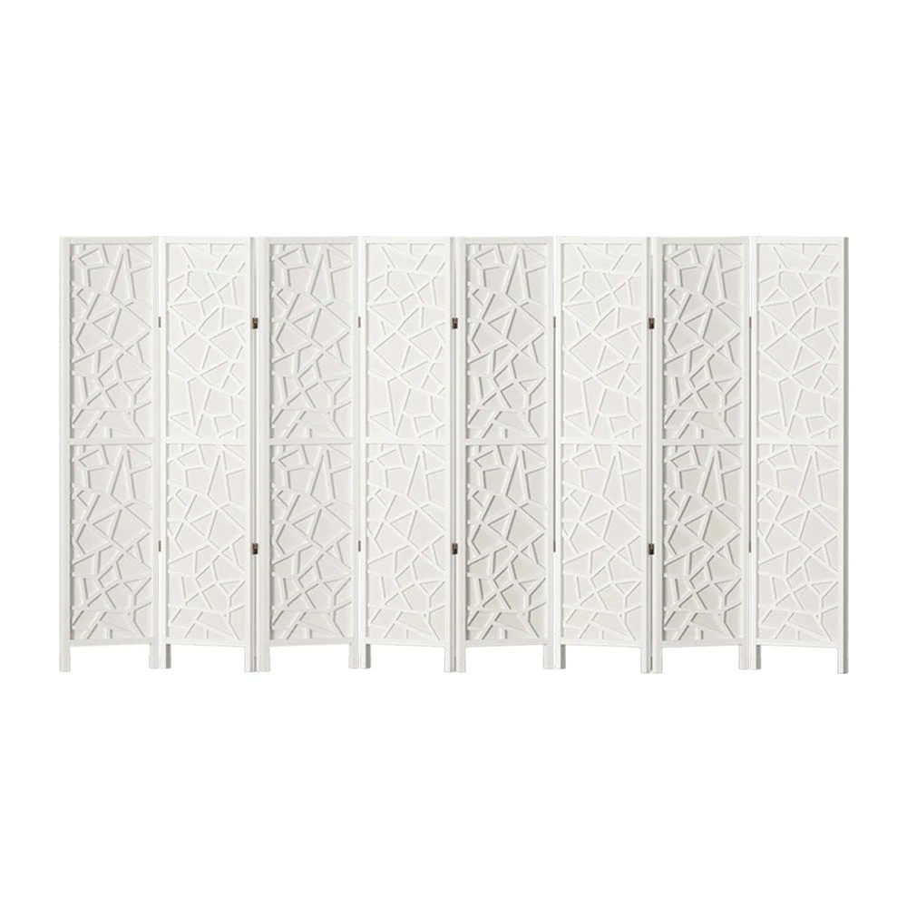 1 Artiss 8 Panel Room Divider Screen 325x170cm Clover - White, 1 of 7