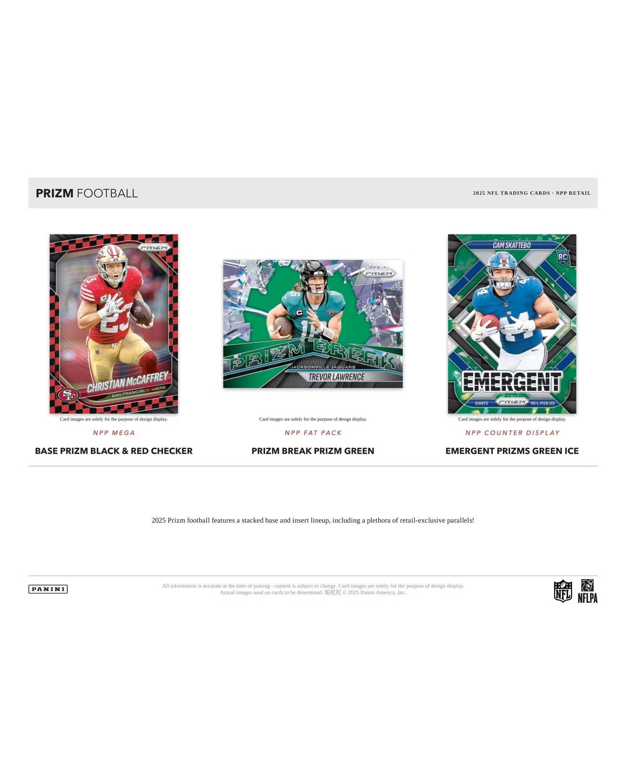 3 Panini NFL Prizm Football 2025 Mega Box, 3 of 4