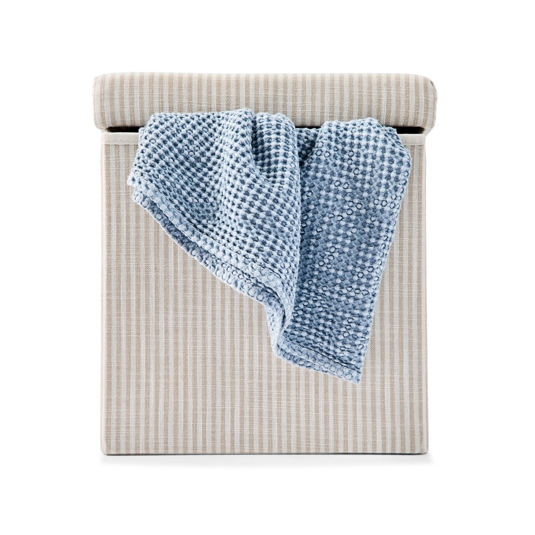 3 Square Storage Ottoman - Beige, 3 of 9