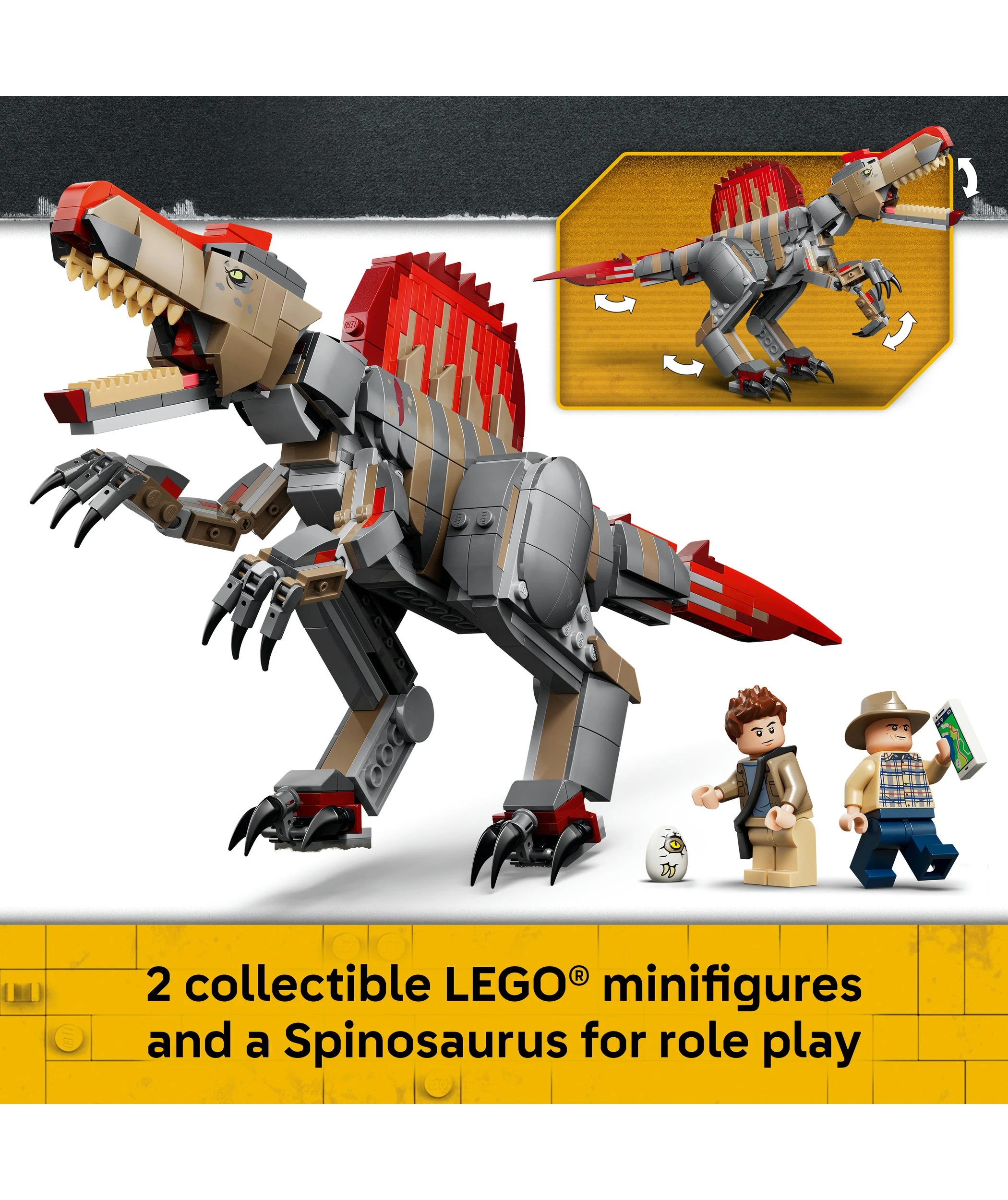 6 LEGO Jurassic World Spinosaurus Dinosaur Escape 77982, 6 of 10