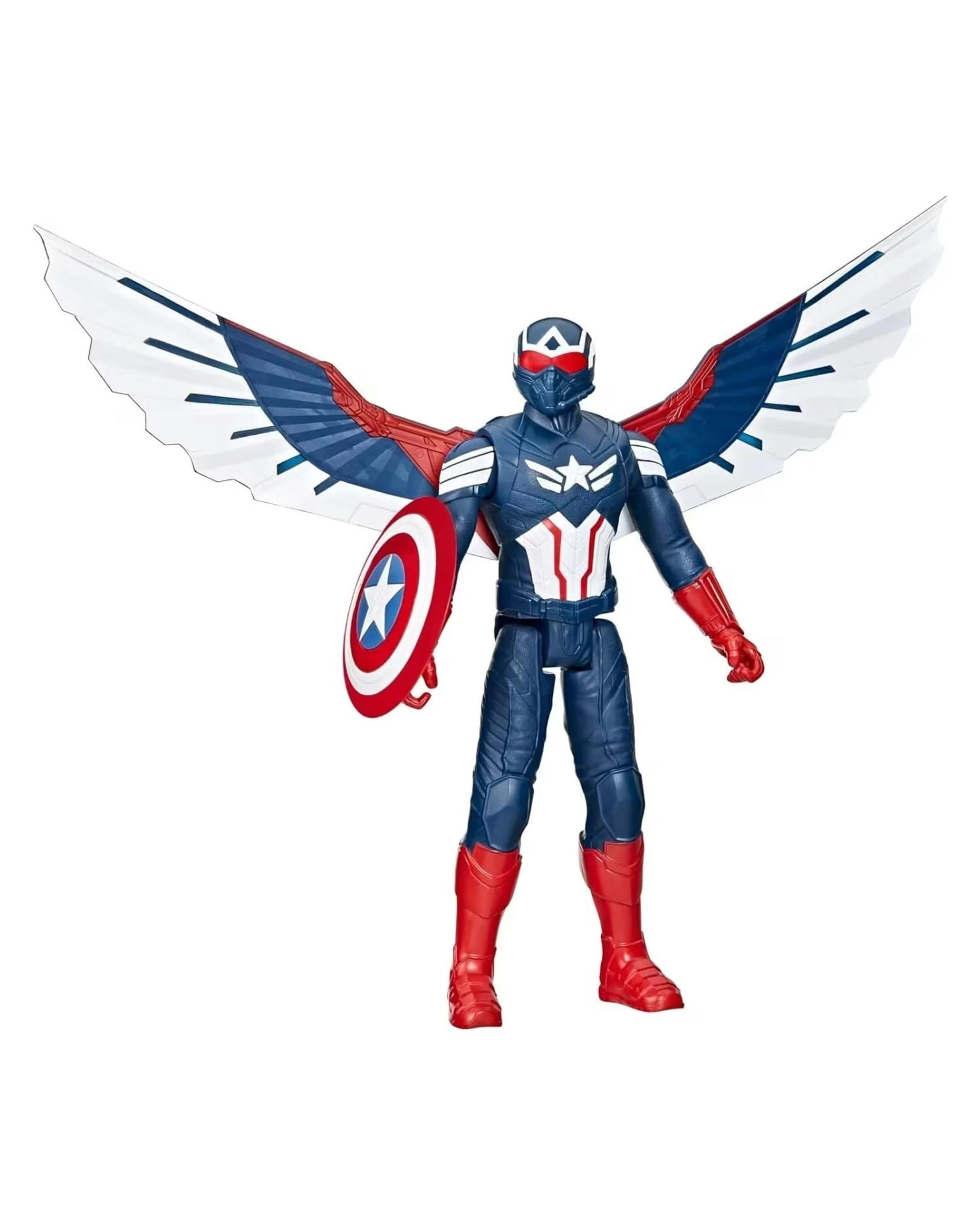 2 Marvel Captain America Brave New World Deluxe Captain America Titan Hero Action Figure, 2 of 5