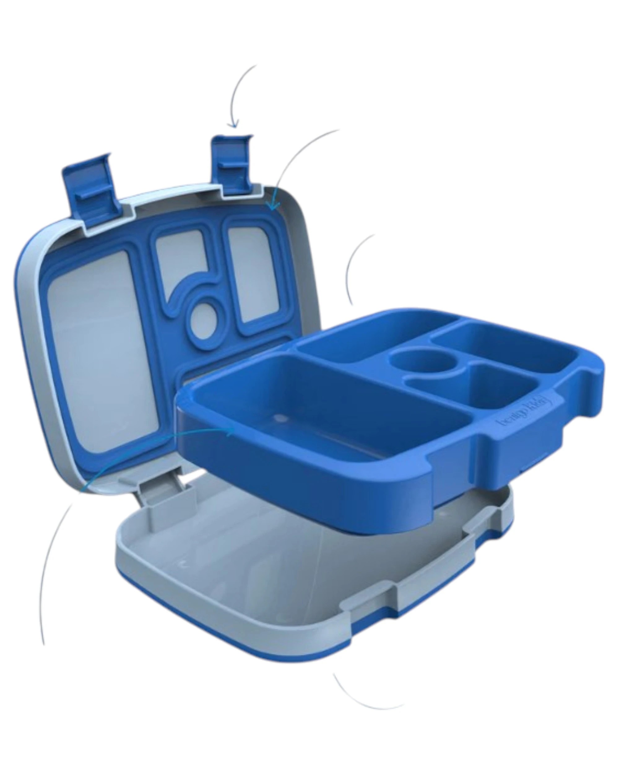 2 Bentgo Kids Lunch Box Container Storage - Blue - Blue, 2 of 2