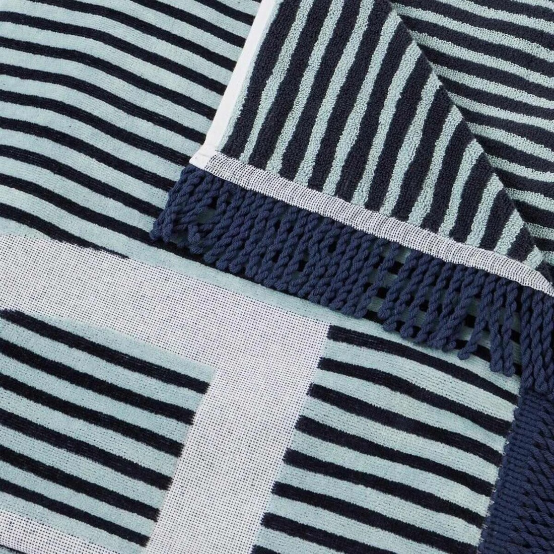 5 Large Cotton Beach Towel - Blue, 5 of 6