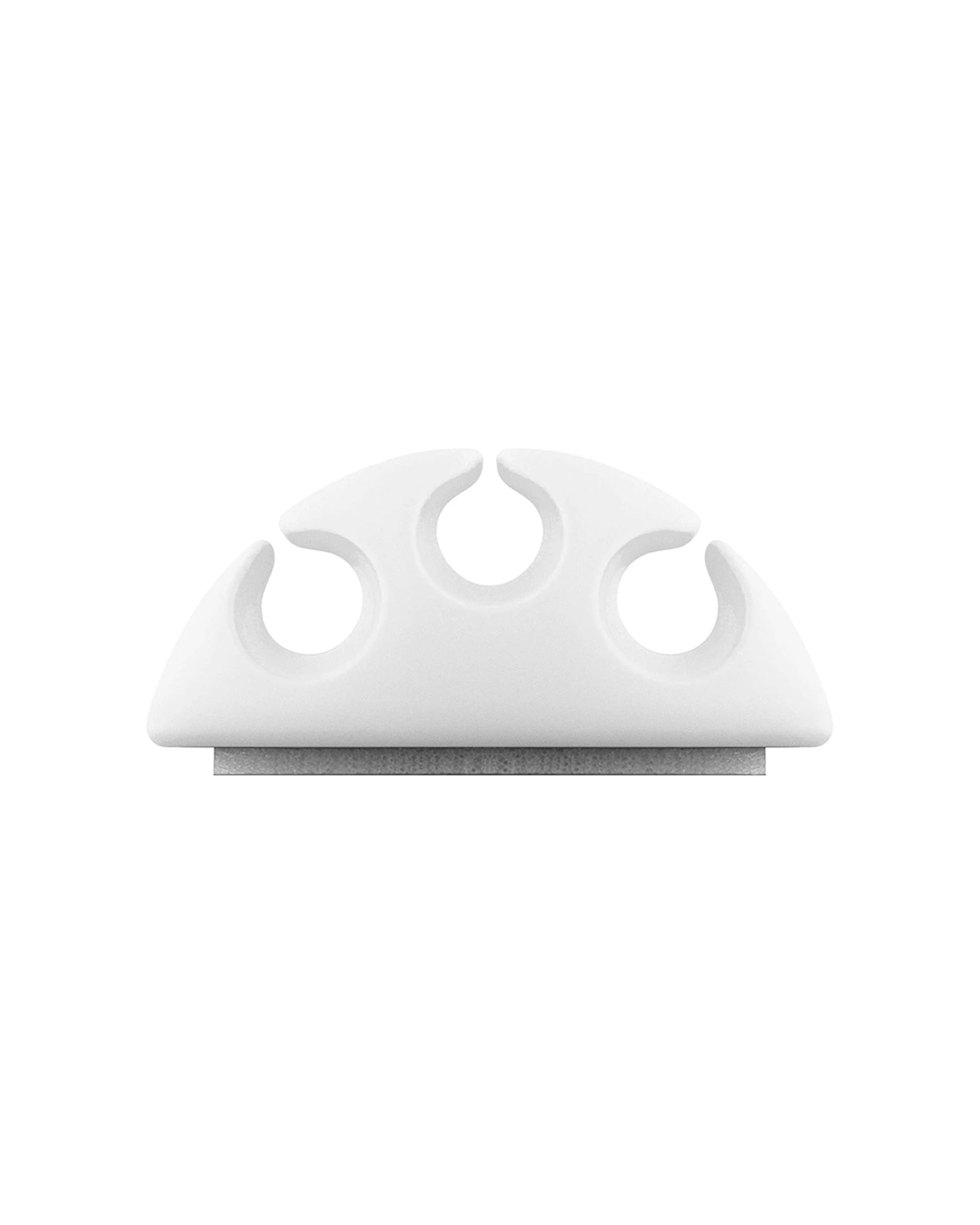 2 Goobay 4pc 3-Slots Adhesive Cable Organiser 3.43cm - White, 2 of 6