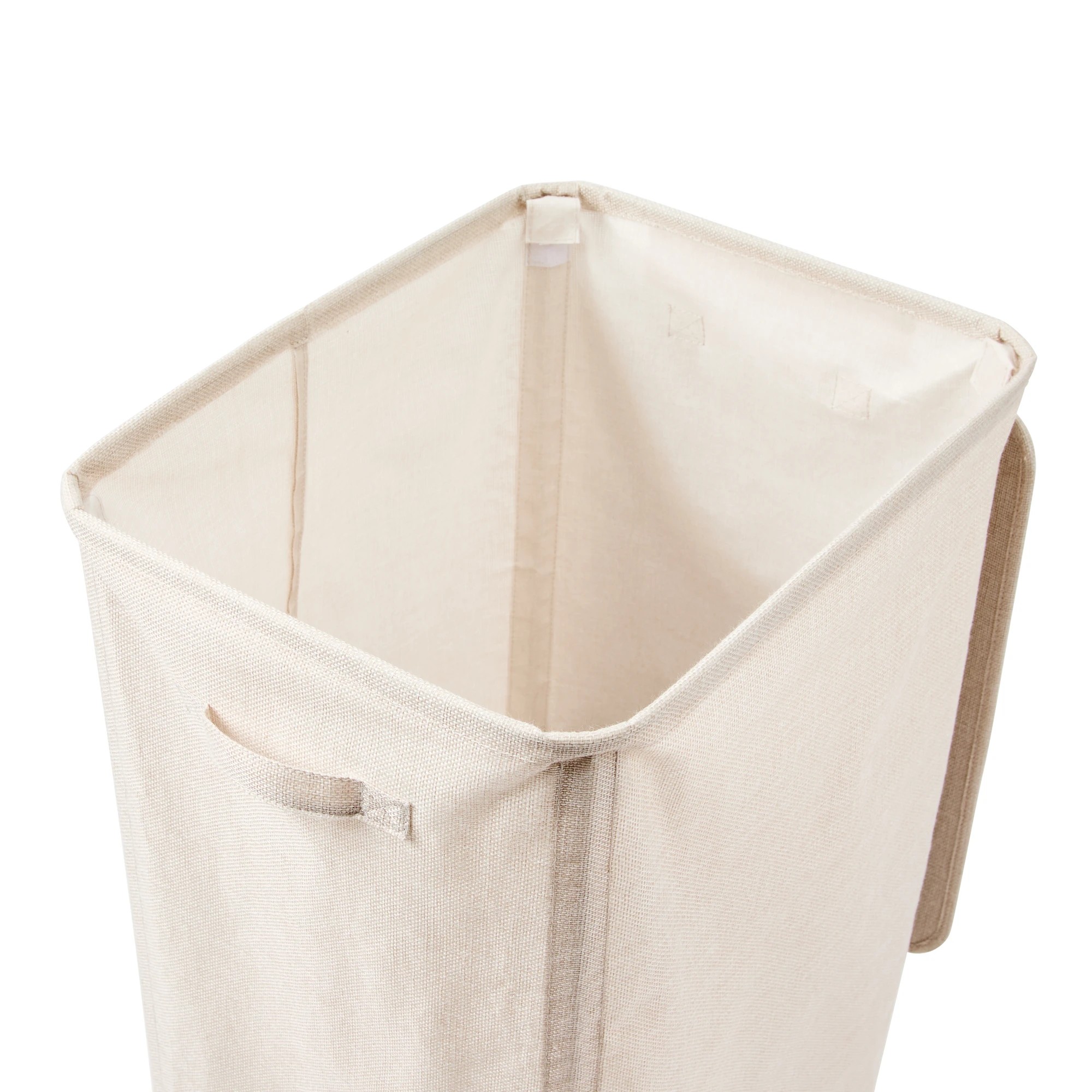 7 Linen Look Hamper with Lid, 7 of 8