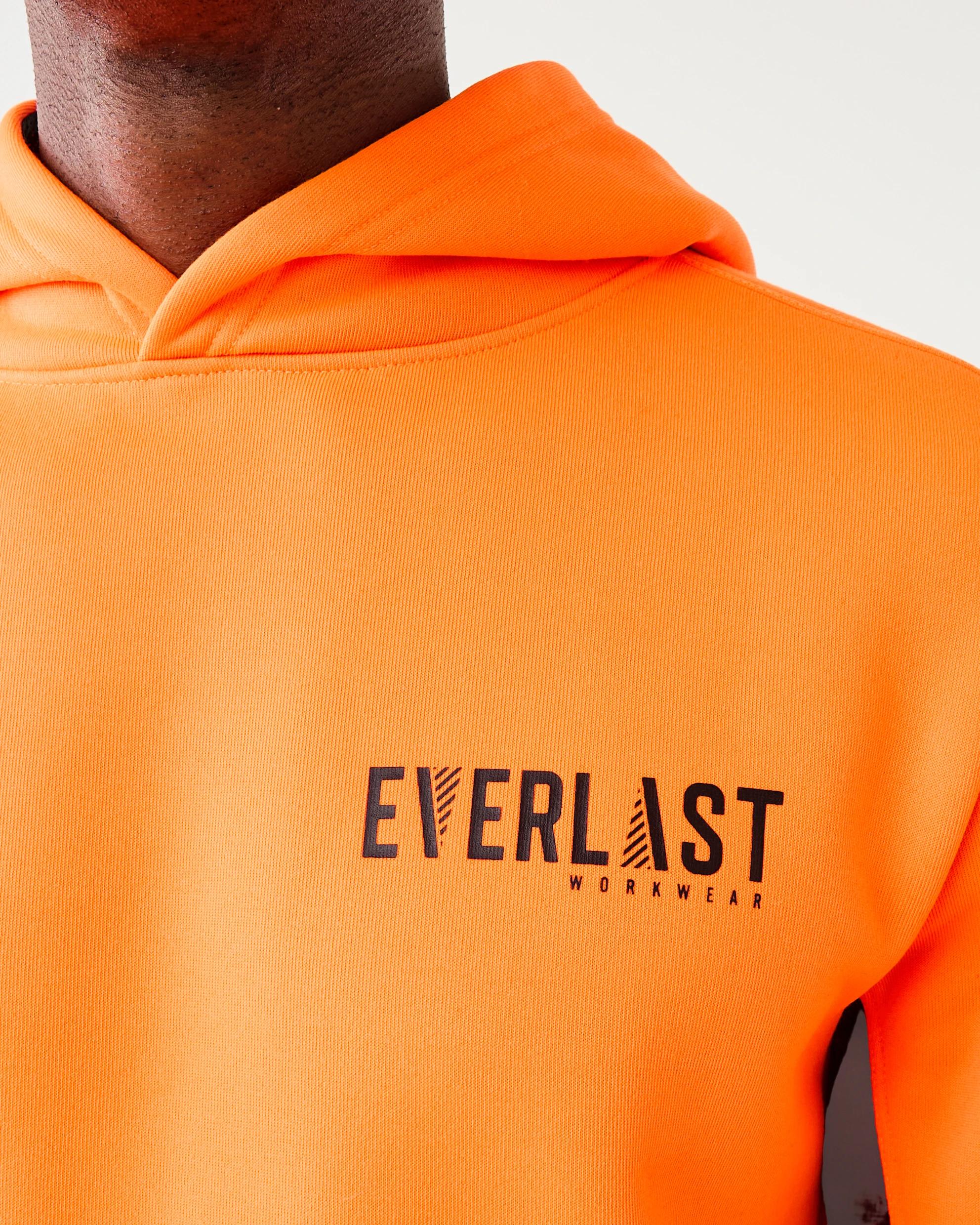 6 Everlast Work Pull Over Hoodie Orange, 6 of 8