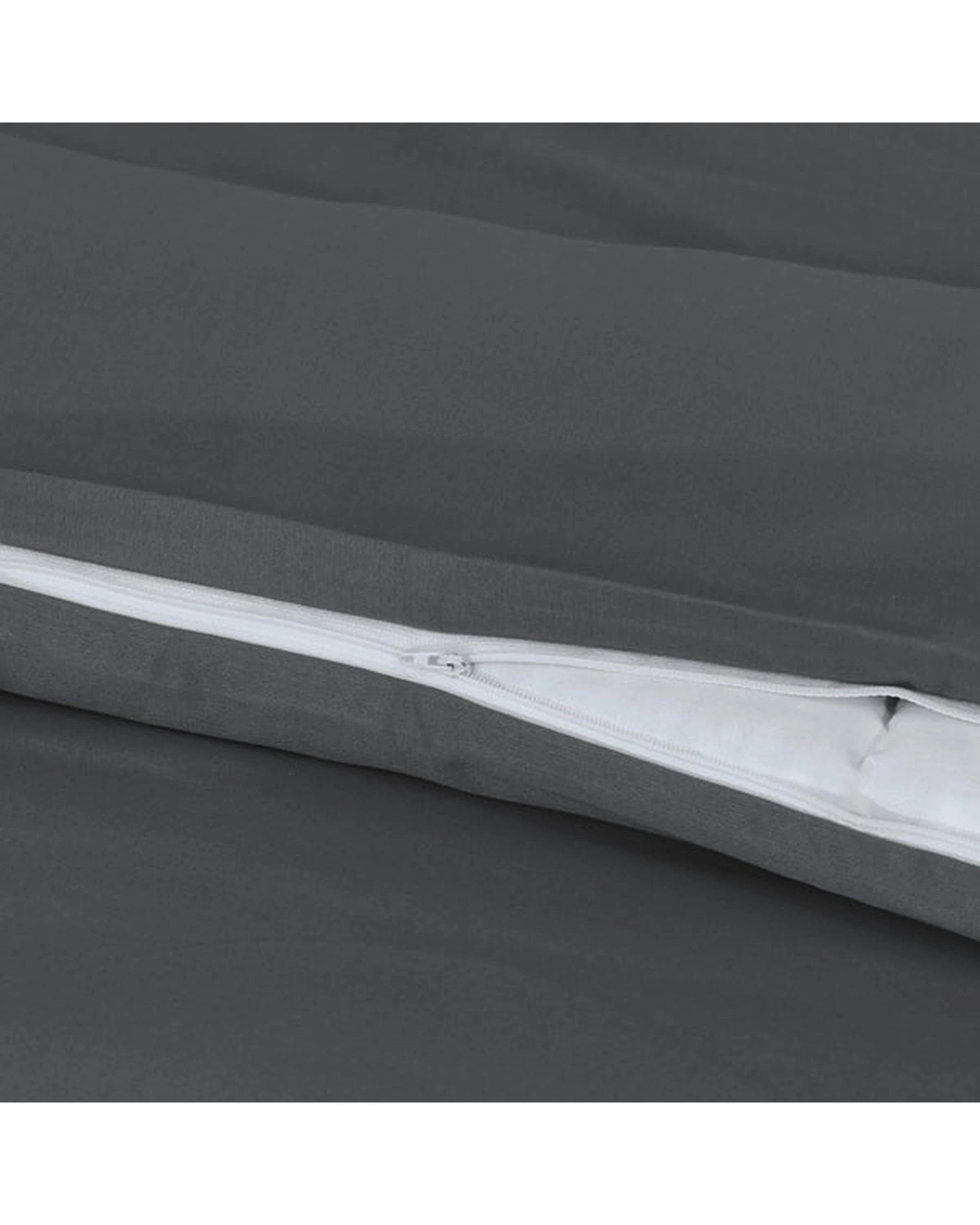 3 Amsons Quilt Cover Set With Extra Standard Pillow Covers - Single Bed - Grey, 3 of 6