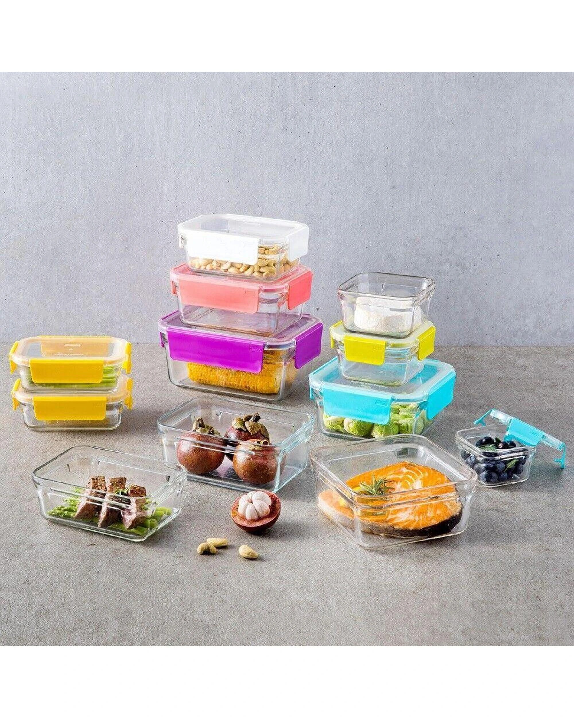 2 Glasslock Ovensafe Tempered Glass Food Storage Set w Lid 12pc, 2 of 4