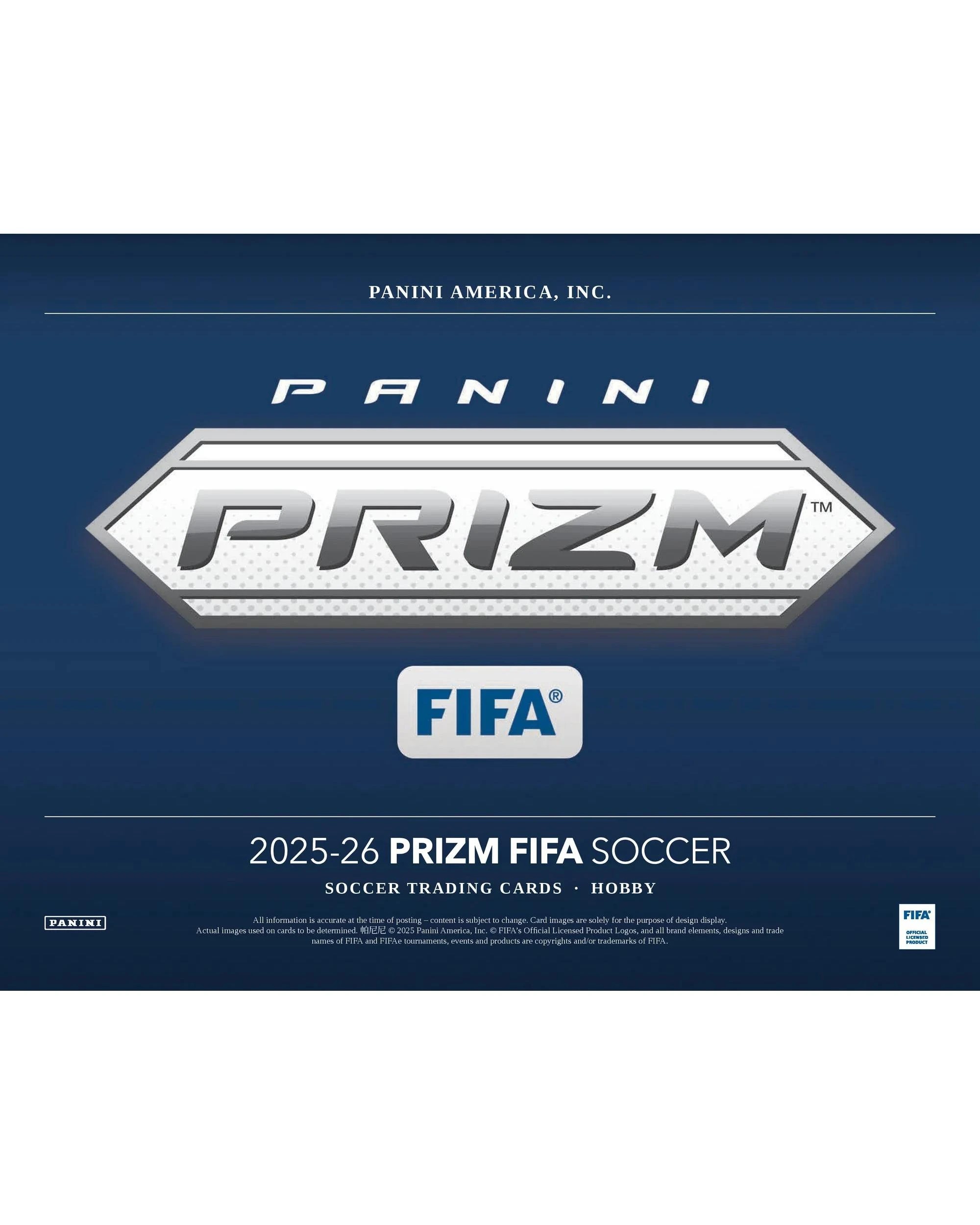 2 Panini 2025/2026 Prizm FIFA Soccer Hobby Pack, 2 of 7
