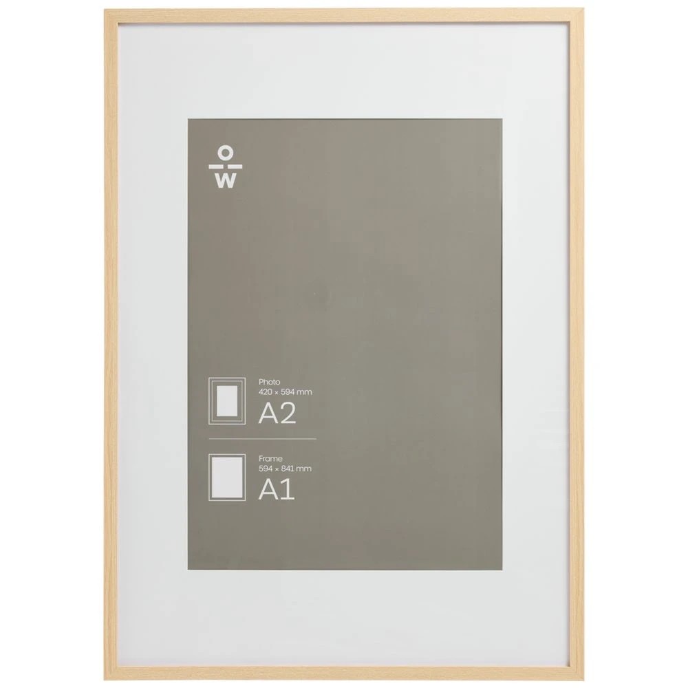 3 Officeworks Poster Frame A1 Oak, 3 of 4