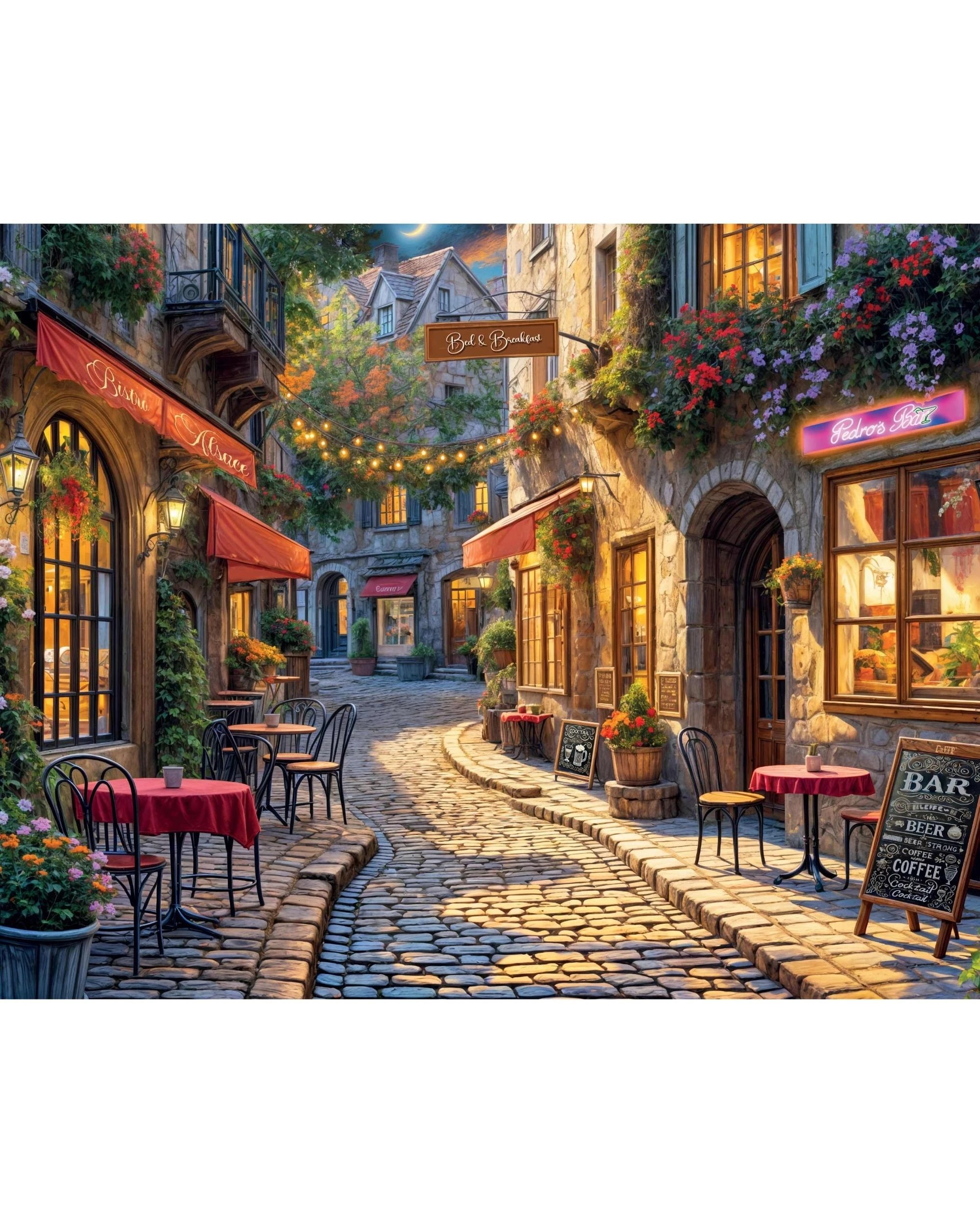 2 Hinkler Mindbogglers Artisan Cafe Nights 1000 Piece Puzzle, 2 of 3